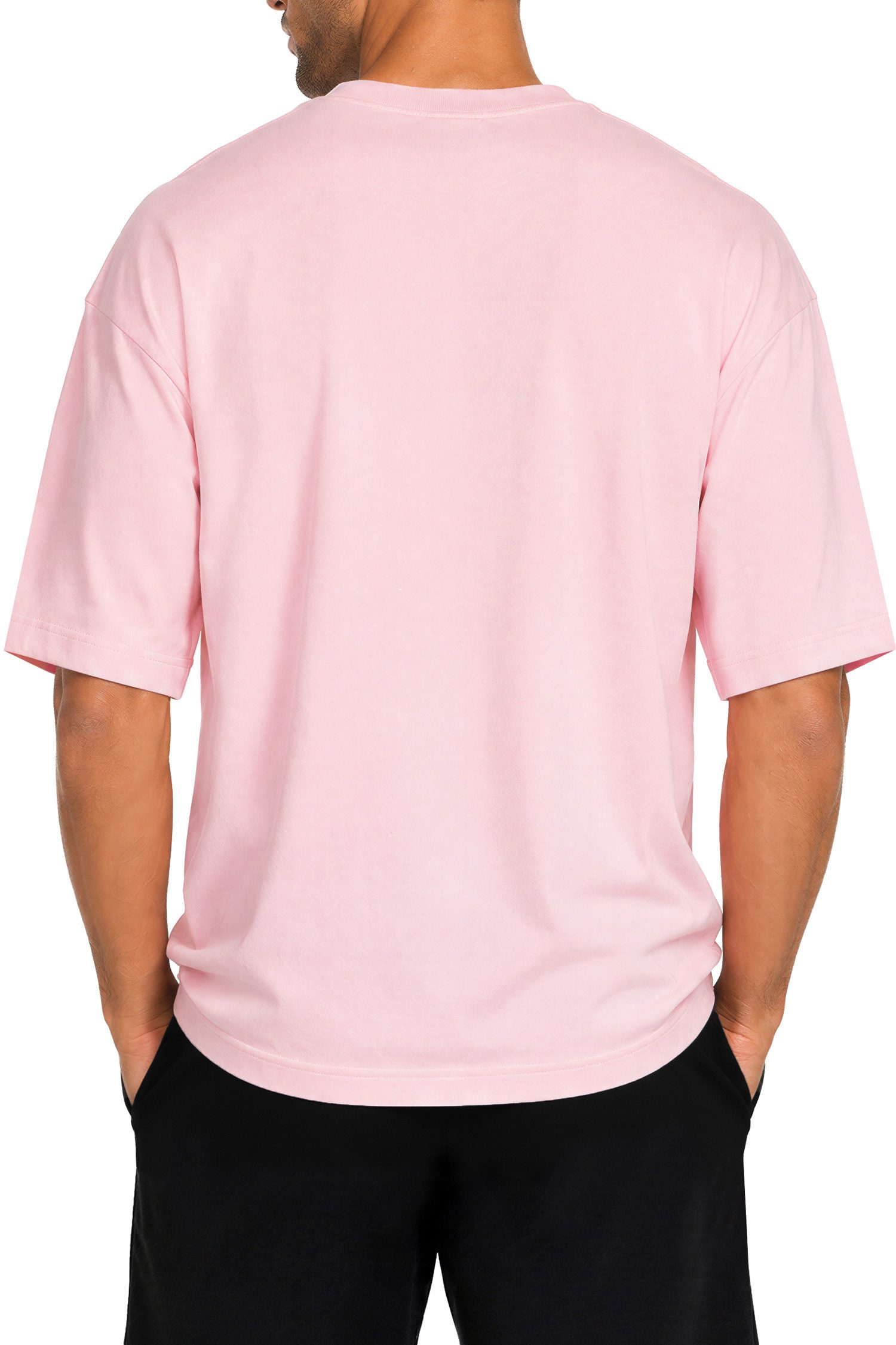 Reichstadt T-Shirt Herren Regular Fit Kurzarmshirt Shoulder Drop 25RS071 in kräftigen Farben