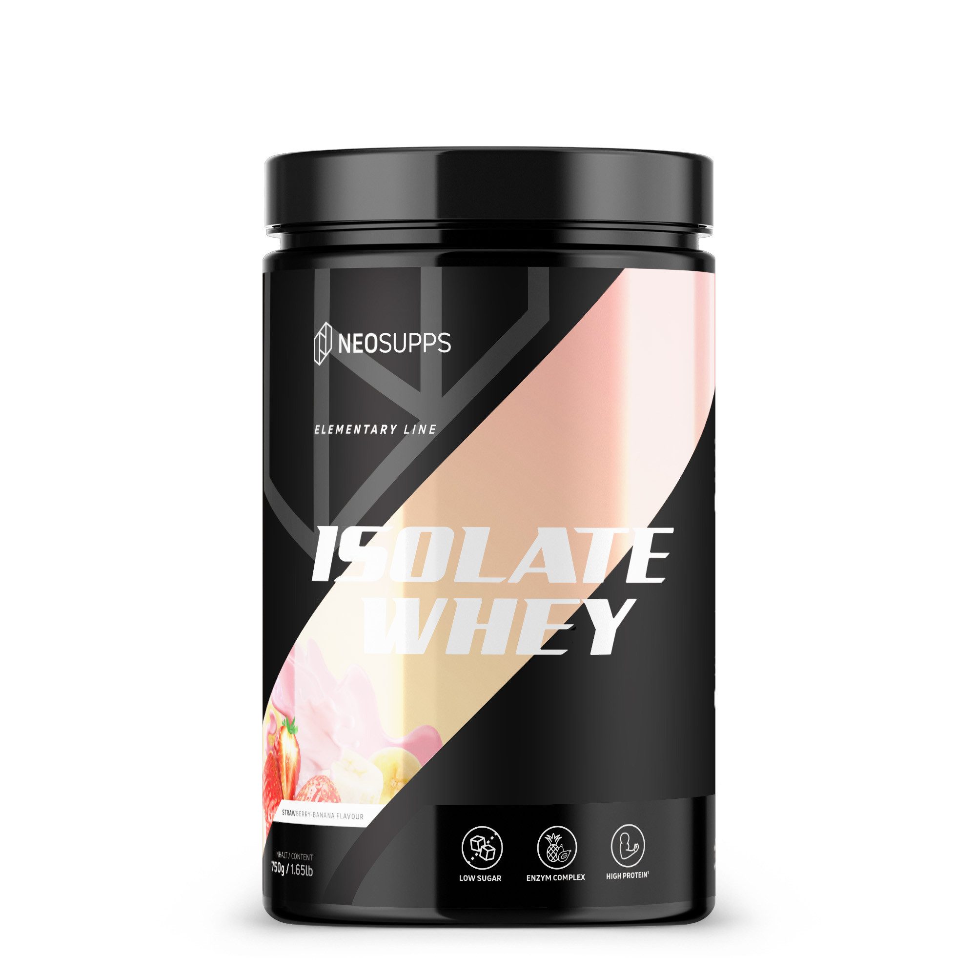Neosupps Isolate Whey - Strawberry-Banana 750g Pulver