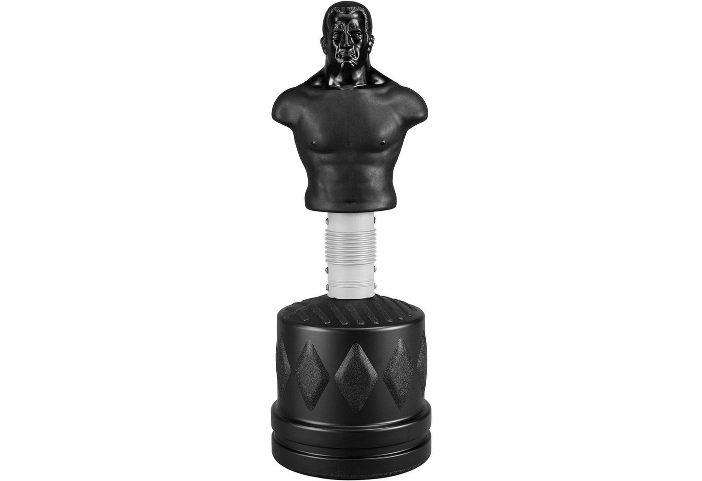MAXXUS Boxdummy PUNCHLINE Pro Fighter - Boxpuppe, Trainingsdummy, Bob, Kampfsport (1-tlg), Boxsack, Standboxsack, 3 Fach höhenverstellbar: 160/170/180 cm