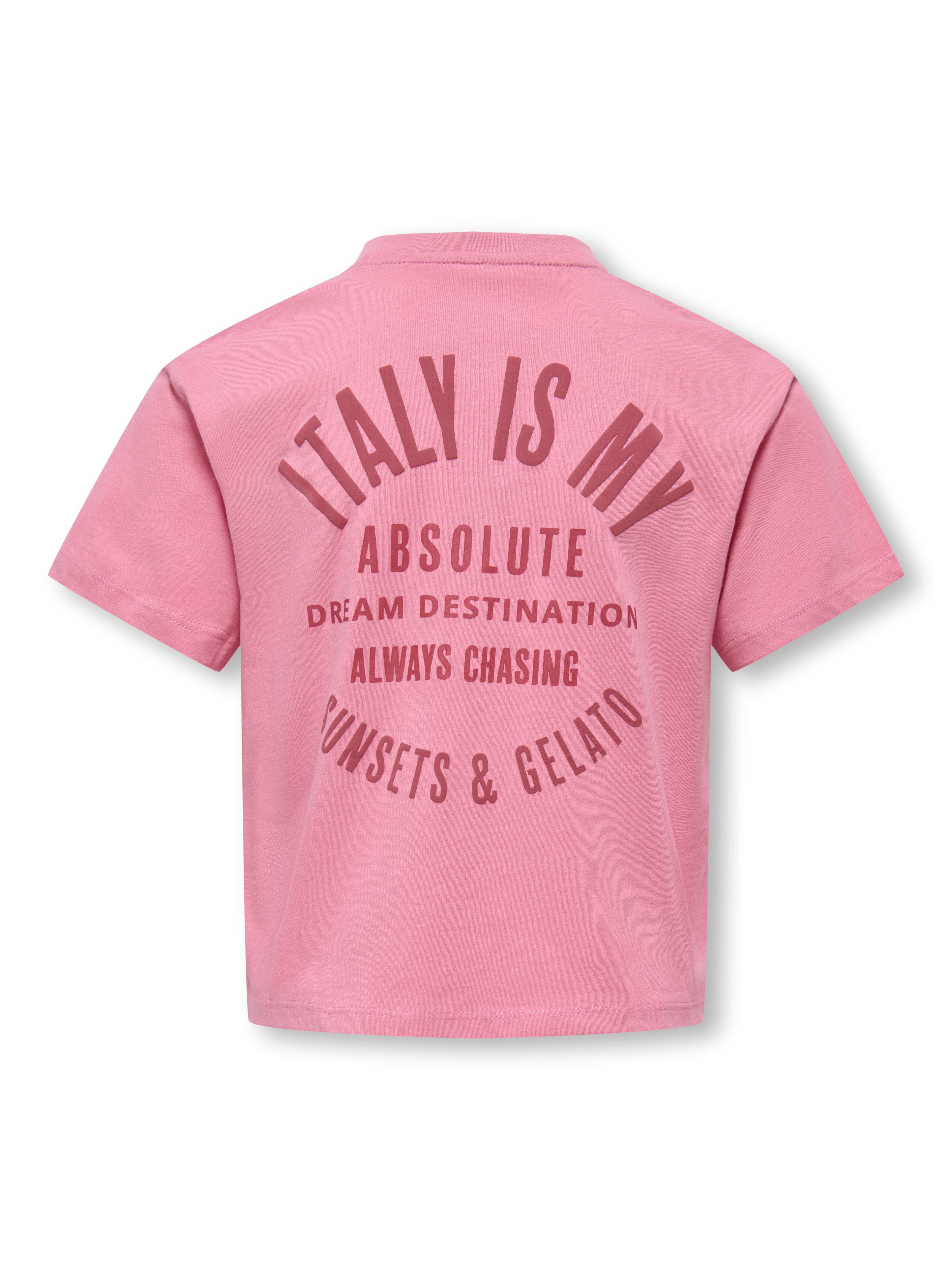 KIDS ONLY T-Shirt KOGVILLA LIFE S/S BOXY PRINTED TOP JRS in dezenter Boxy-Form