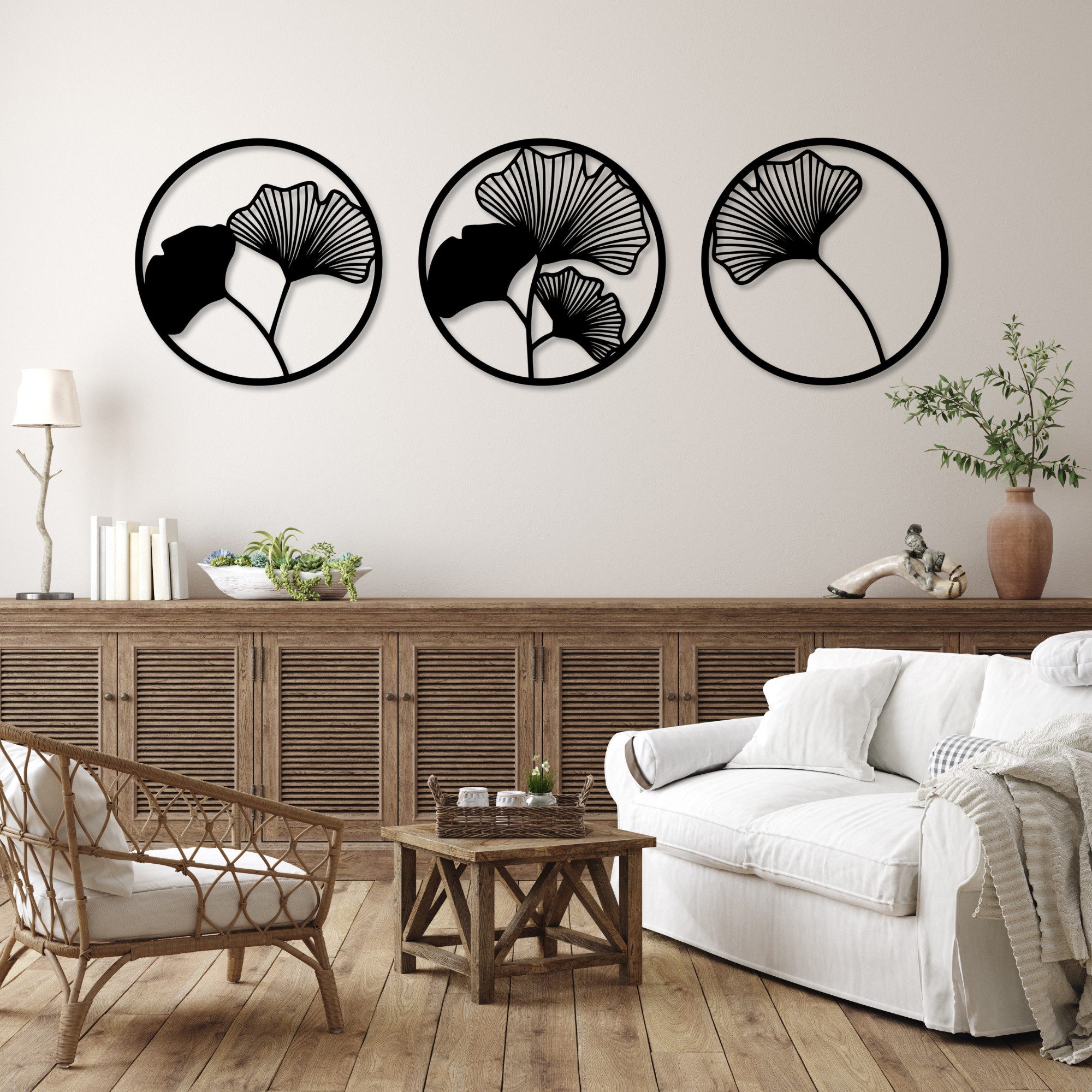 EYOKA Wanddekoobjekt 3D Wandbild aus Holz Wanddeko Moderne Holzkunst 6mm st günstig online kaufen