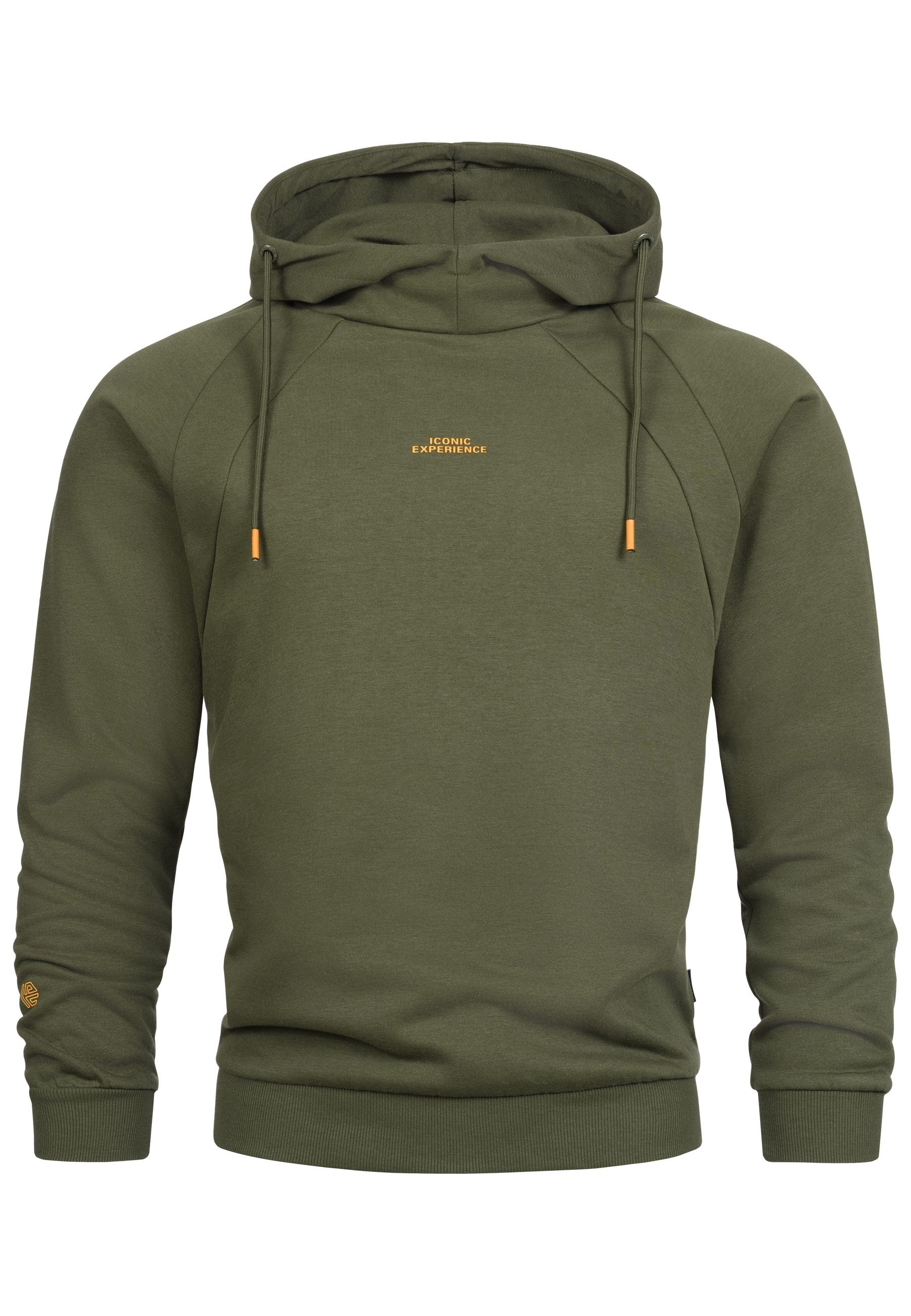 Indicode Kapuzenpullover INVir mit kurzem Schalkragen günstig online kaufen