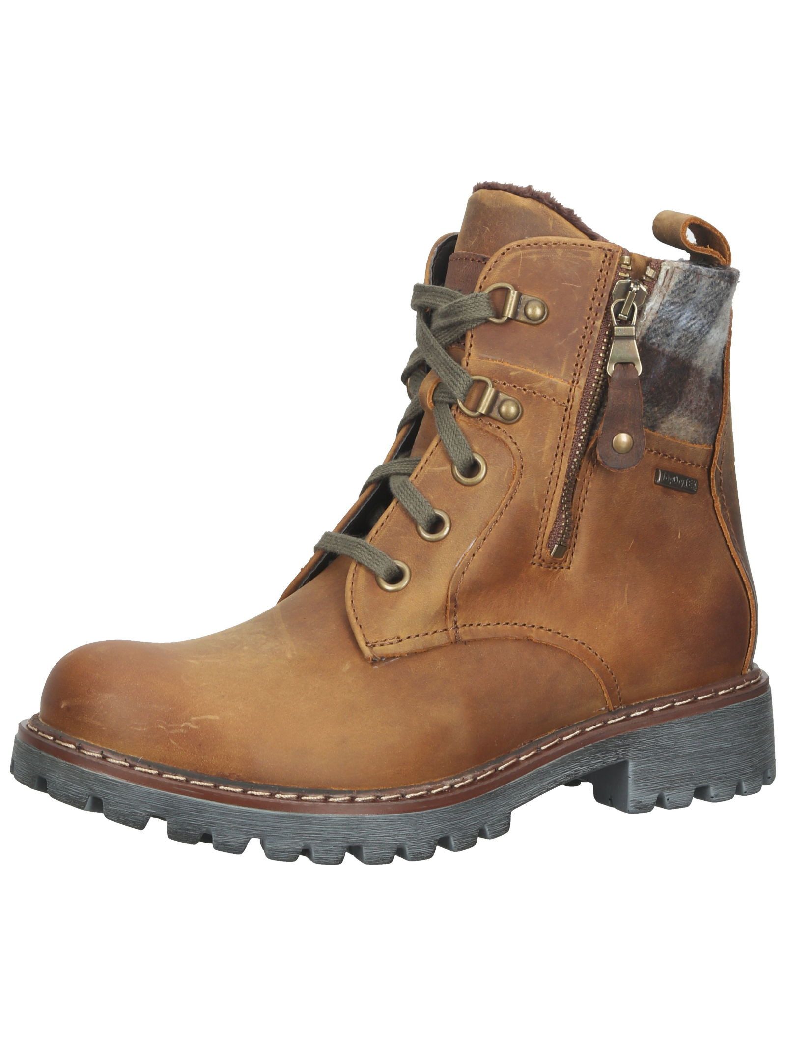 Josef Seibel Stiefelette Leder/Textil Schnürstiefelette