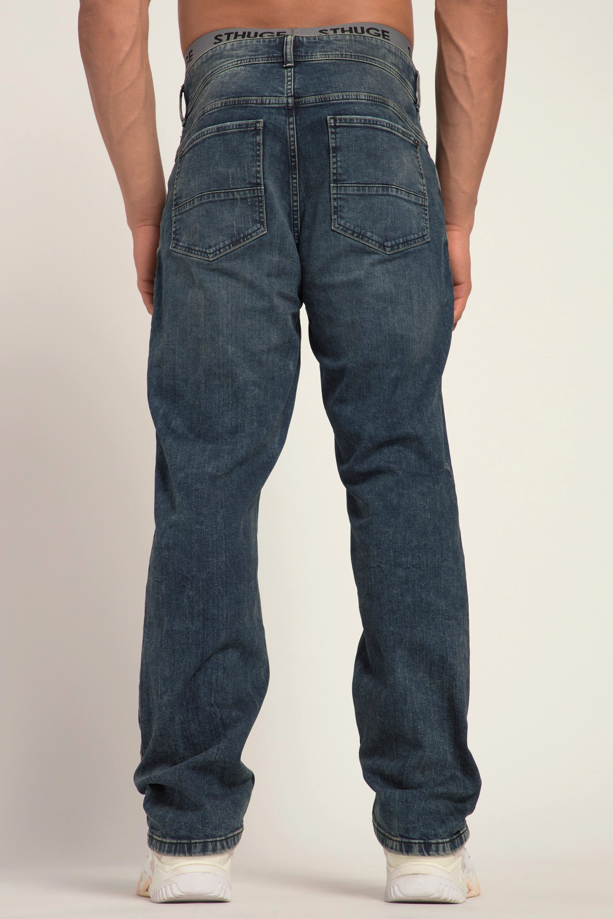 STHUGE 5-Pocket-Jeans Jeans Loose Fit Dirty Wash 5-Pocket – Bild 3 von 5