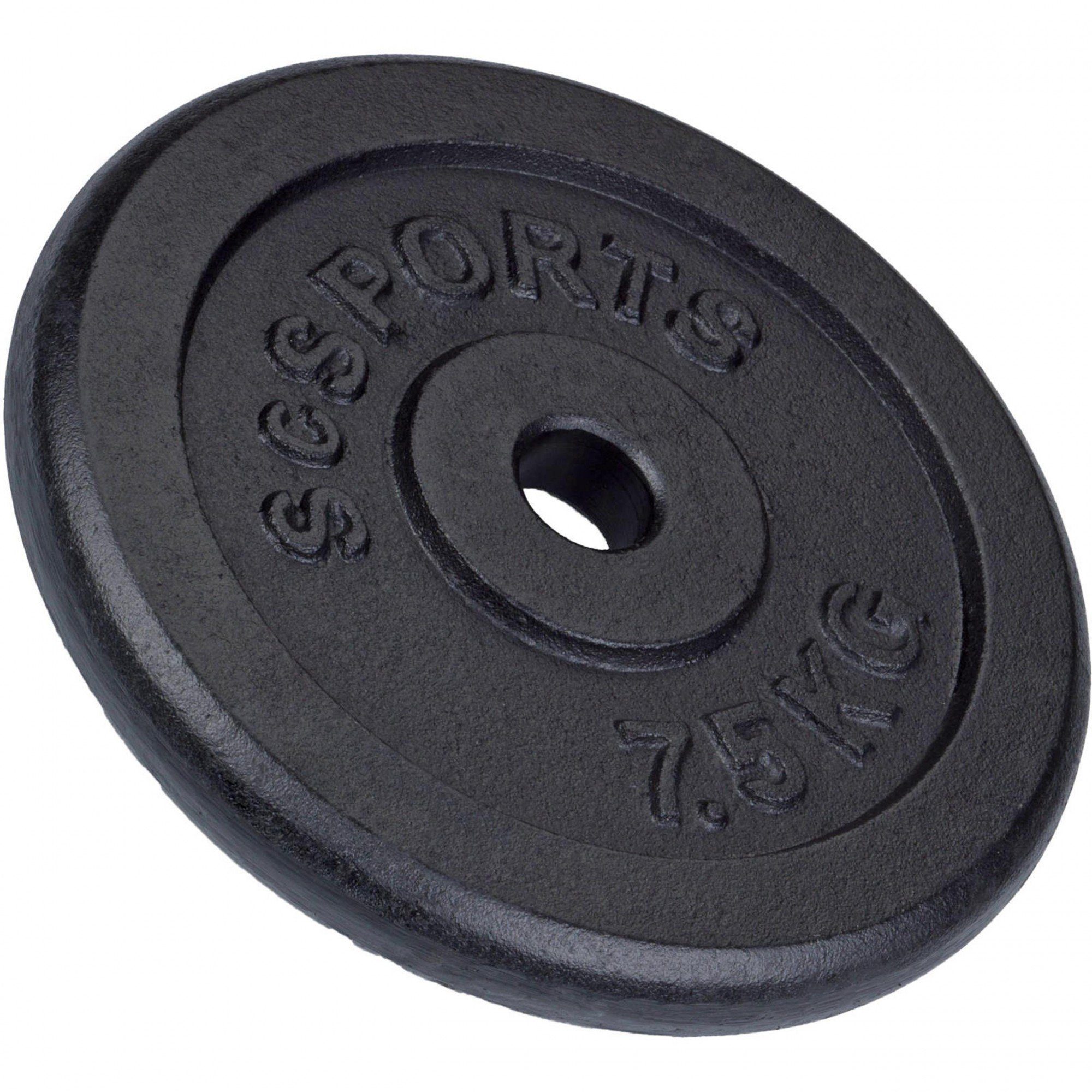 ScSPORTS® Ø Gewichtsscheiben (10002847-tlg) Hantelscheiben Set Gusseisen kg Gewichte, 30 30mm