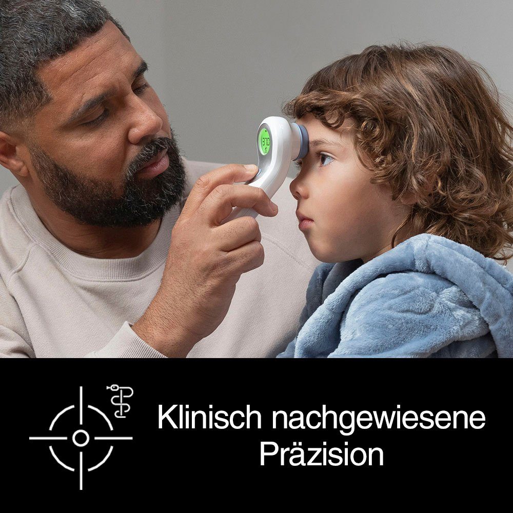 Braun Stirn-Fieberthermometer No touch + touch Stirnthermometer - BNT300, Mit Position Check™ - Anleitung für genaue Messwerte – Bild 5 von 5