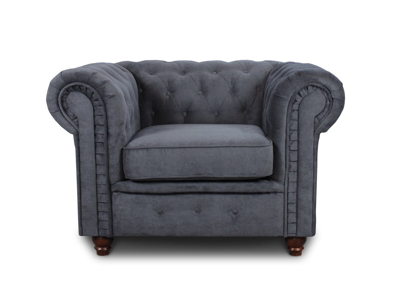 Sofnet Ohrensessel Asti 1, Chesterfield Sessel, Sofagarnitur, Glamour Couch