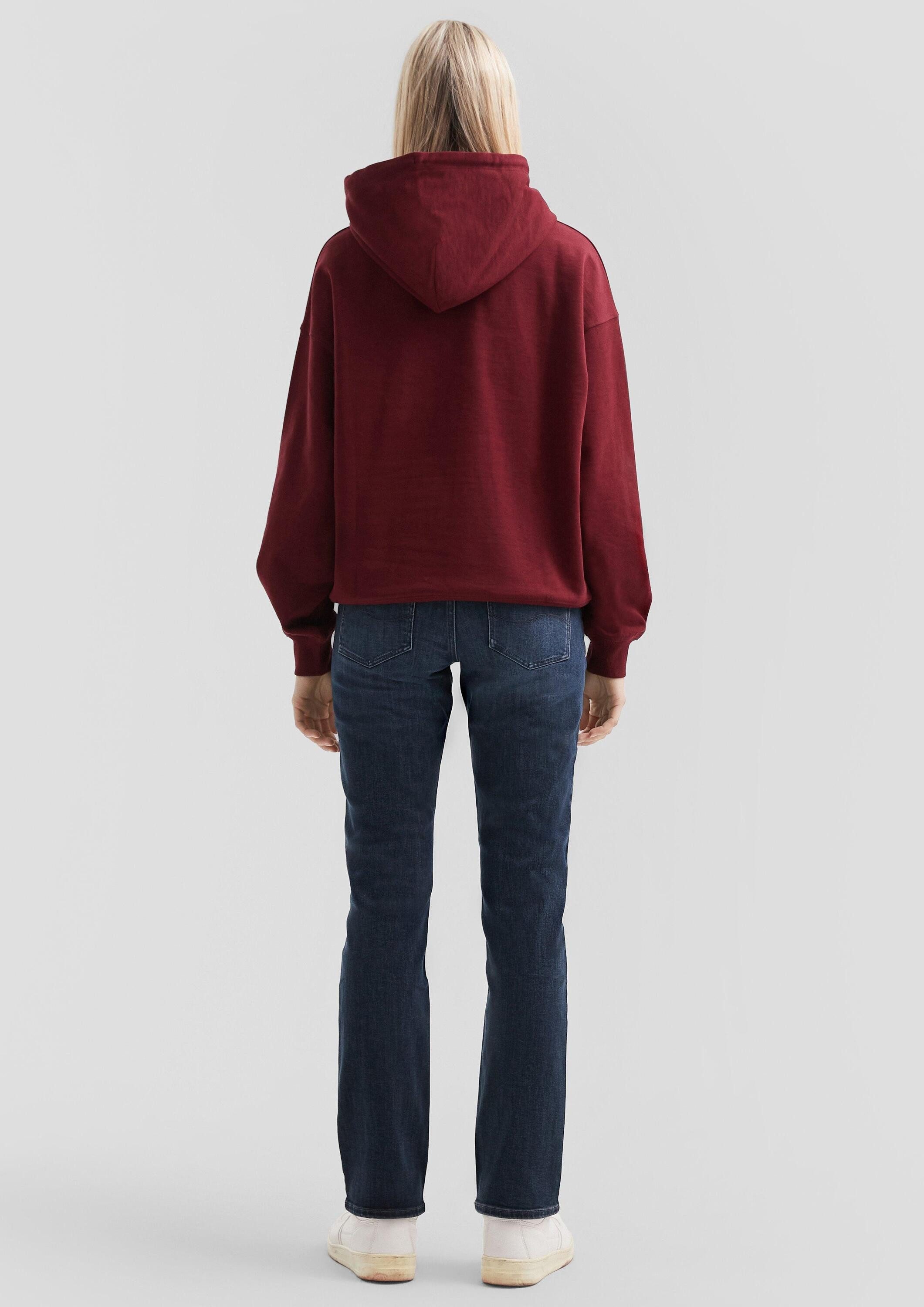 QS Sweatshirt Sweatshirt Oversize Hoodie mit Fronprint