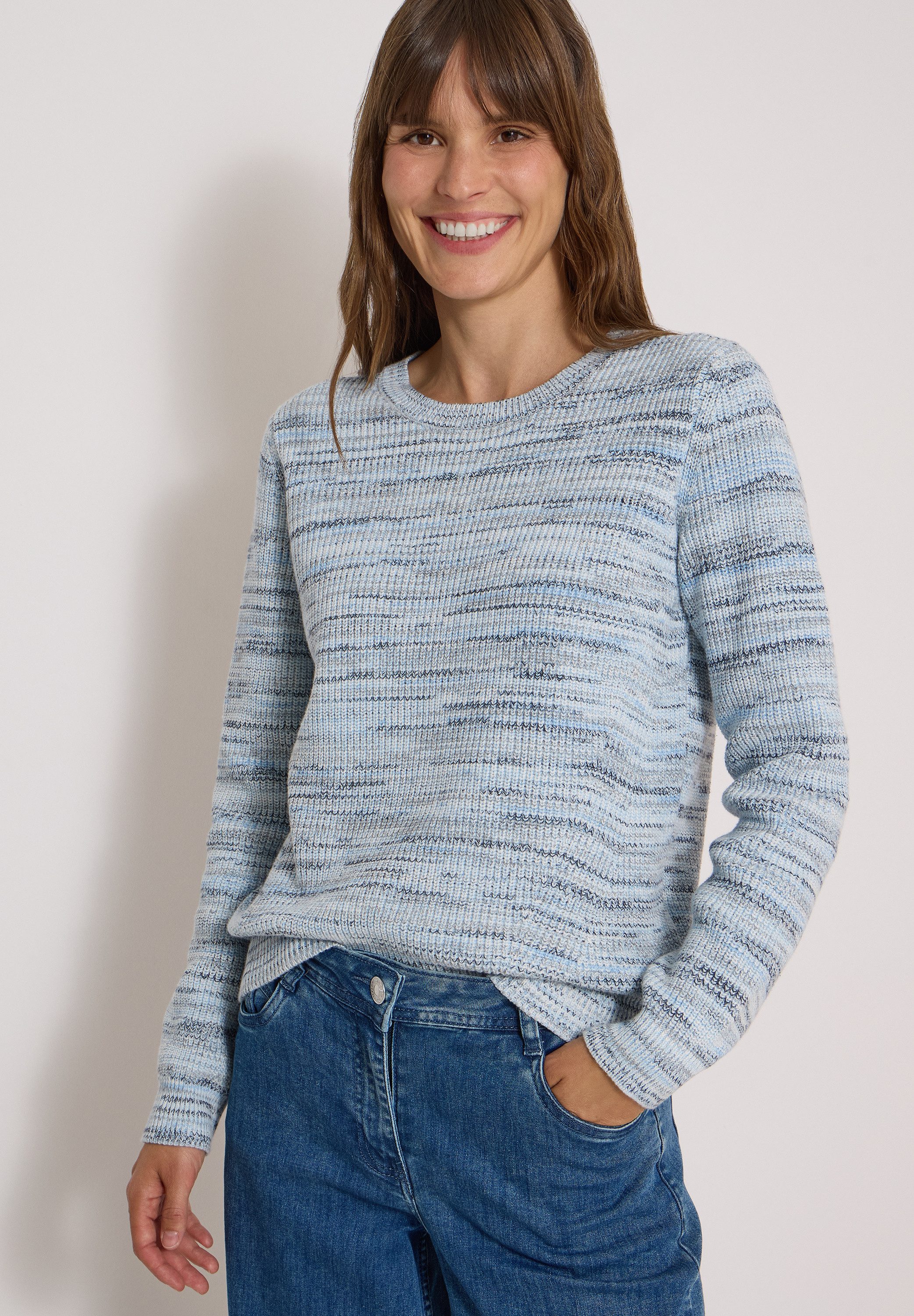 CECIL Strickpullover aus reiner Baumwolle