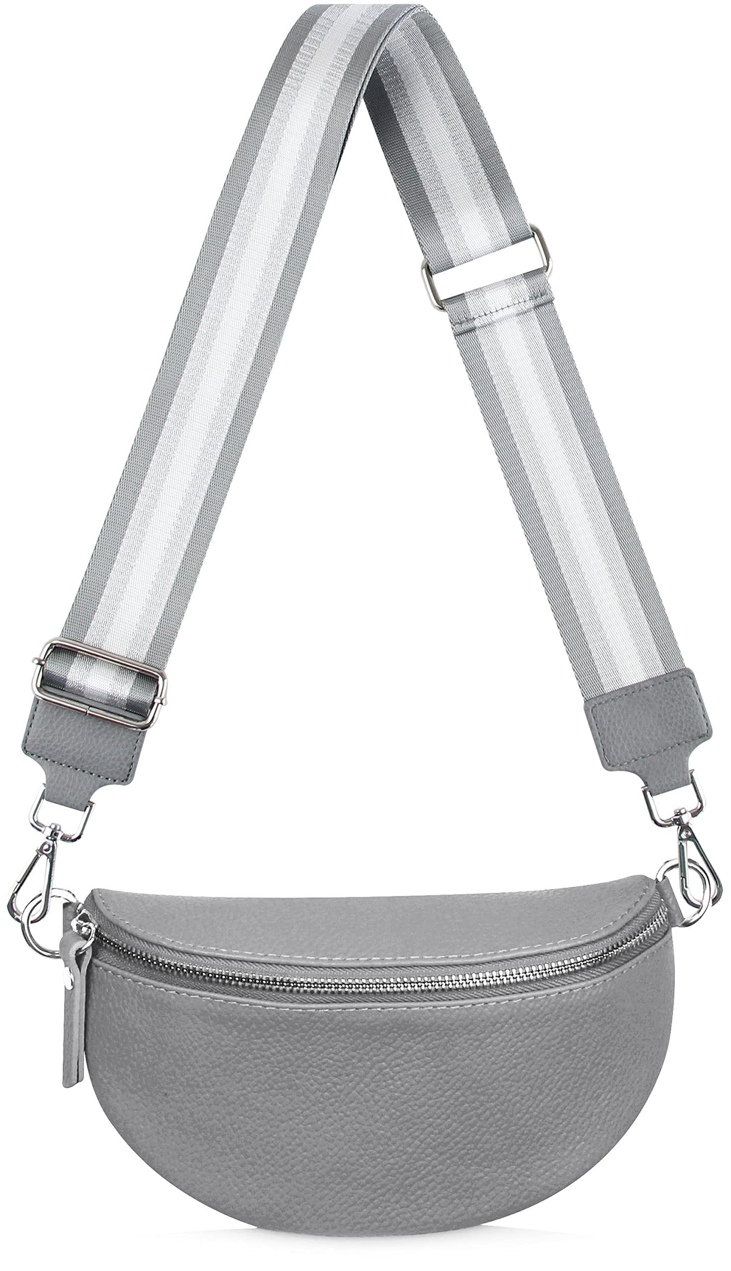 Fomax Schulterriemen 5cm Breit, Längenverstellbar mit Karabiner Farbe Silber, viele Mustern tolle Kombination mit Ihrer Lieblingstaschen