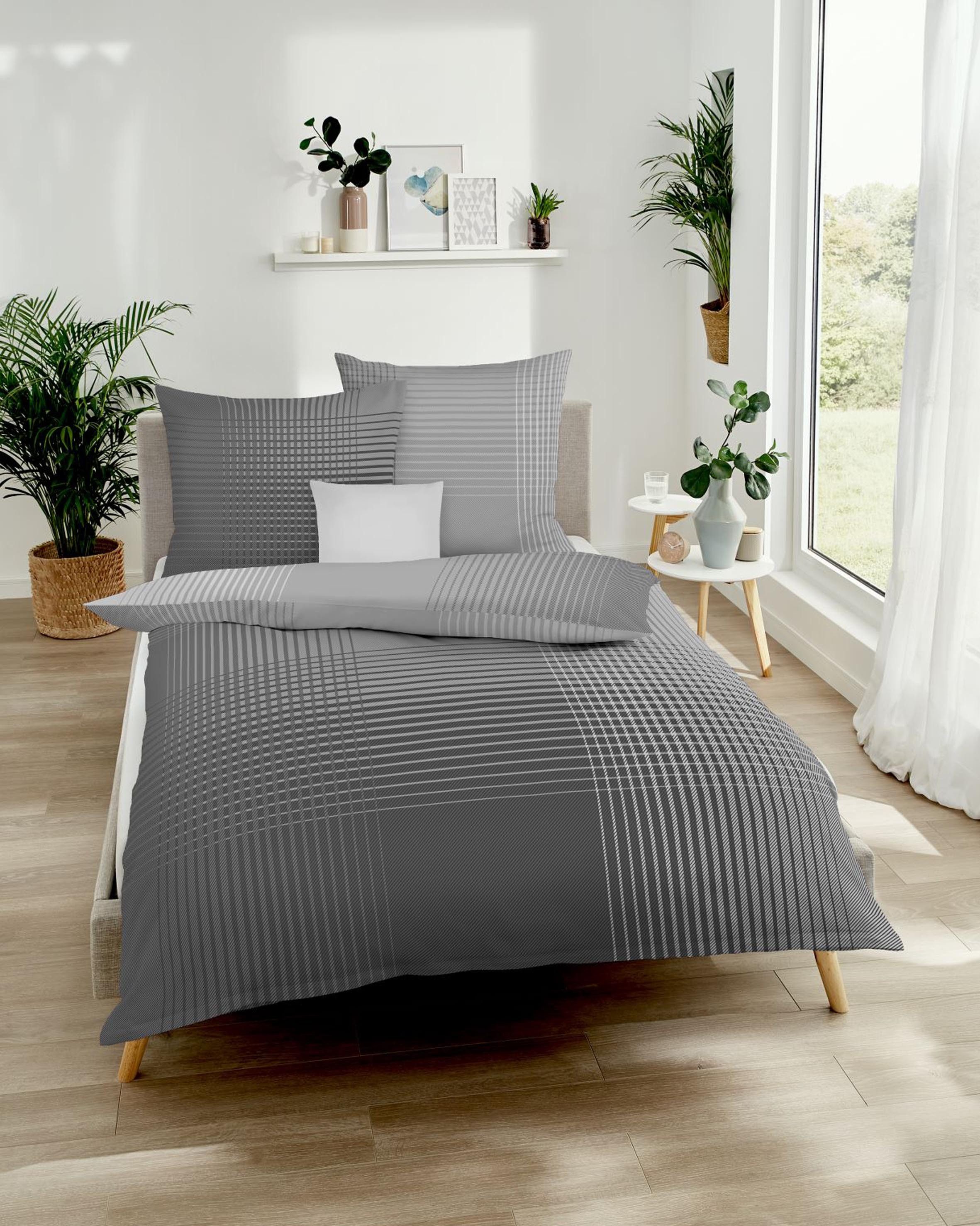 Kaeppel Bettwäsche Master, Feinbiber, 2 teilig, mit Karomuster