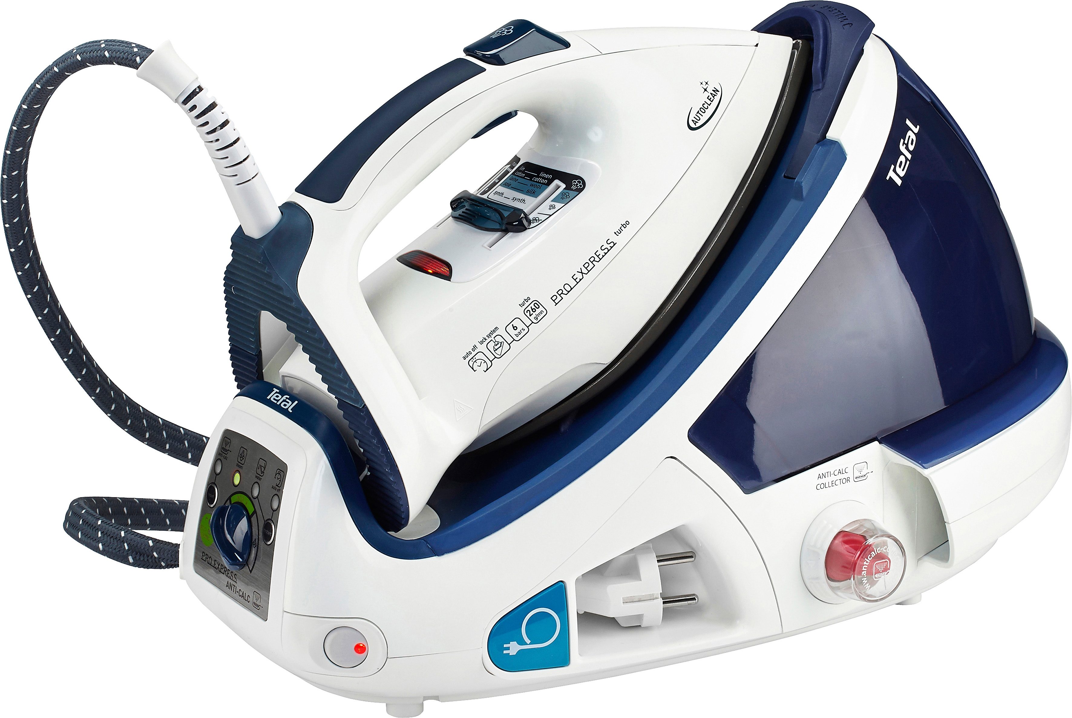 Tefal Dampfbügelstation PRO EXPRESS Turbo Autoclean GV 8461, 1800 ml ...