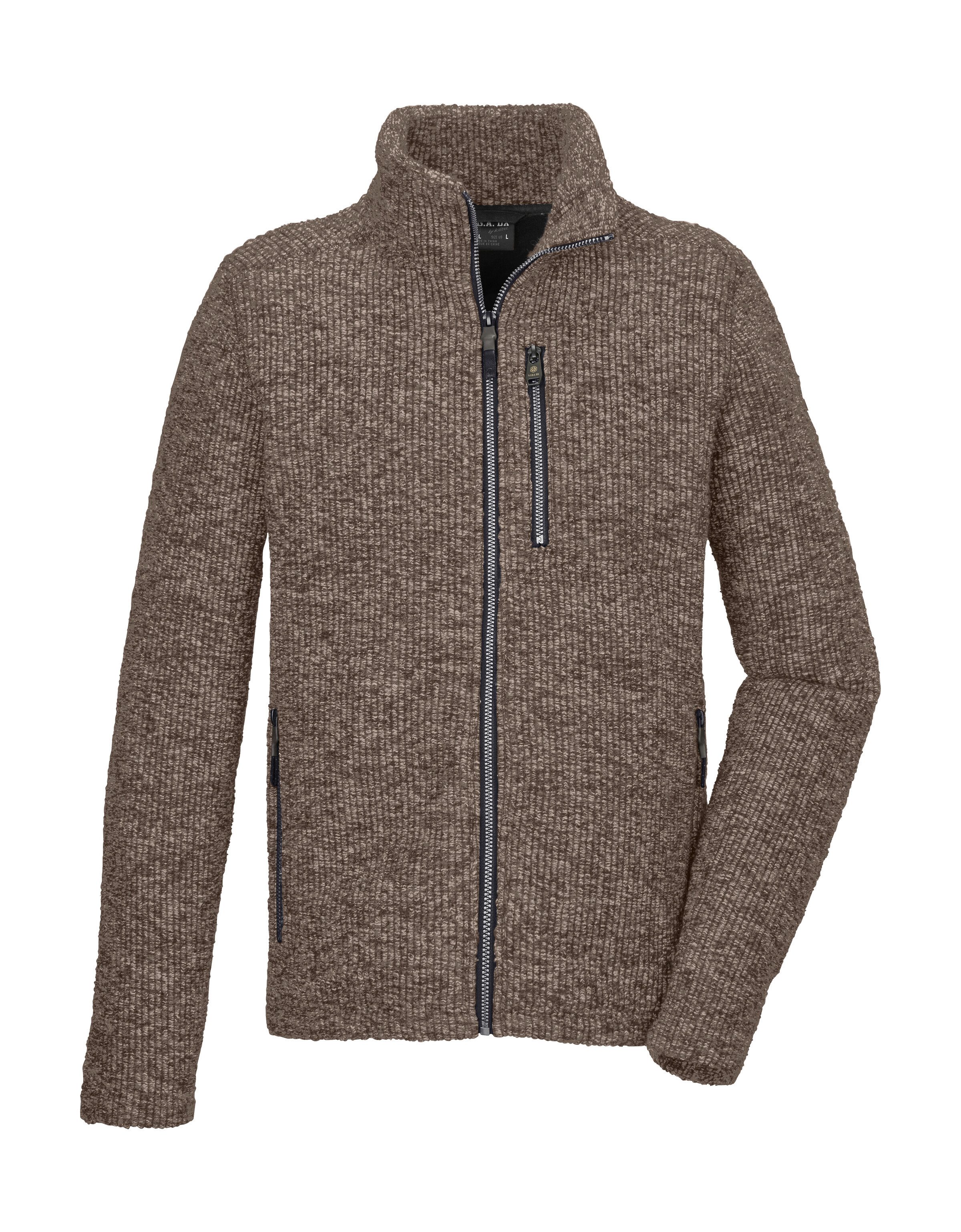 G.I.G.A. DX by killtec Fleecejacke GW 53 MN KNTFLC JCKT Windabweisende Strickjacke mit Zipper-Taschen
