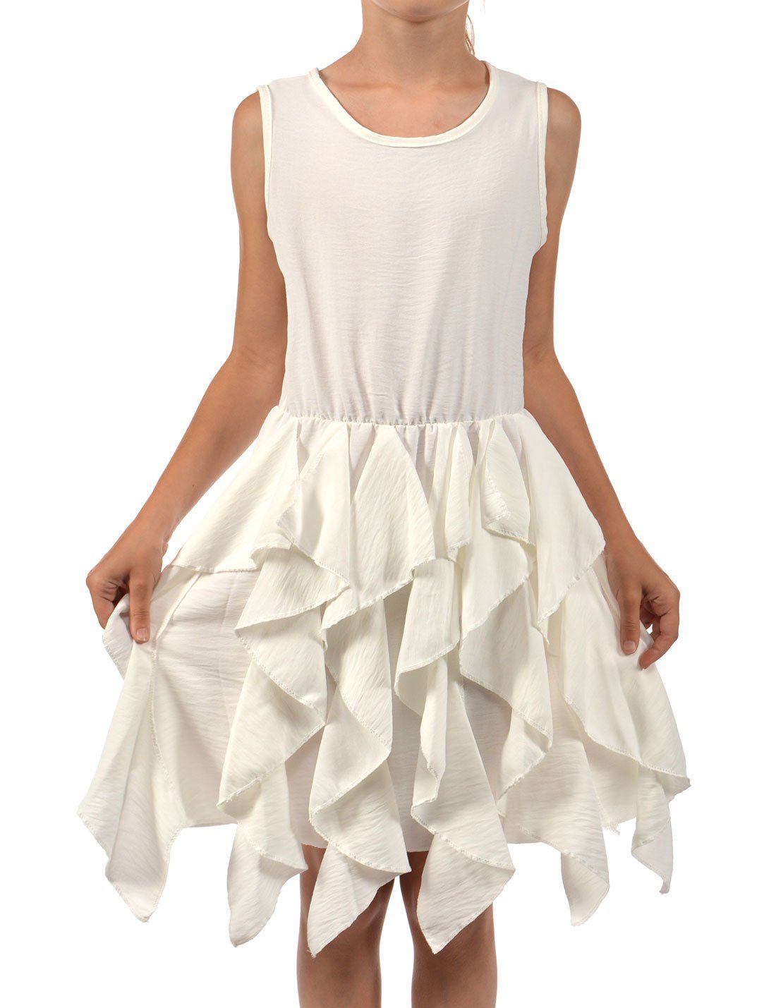 Sommerkleid Für Mädchen Mit Pailletten & Sternen - Magischer Tüllrock Mit Elastischer Taille