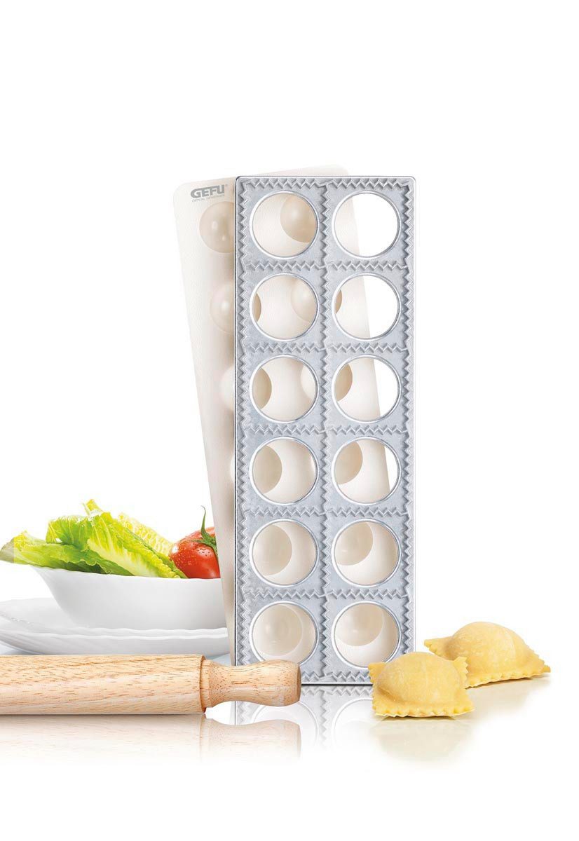 GEFU Ravioliform TASCA, (Set 3-tlg), platzsparendes Design, ideal für Ravioli und Maultaschen