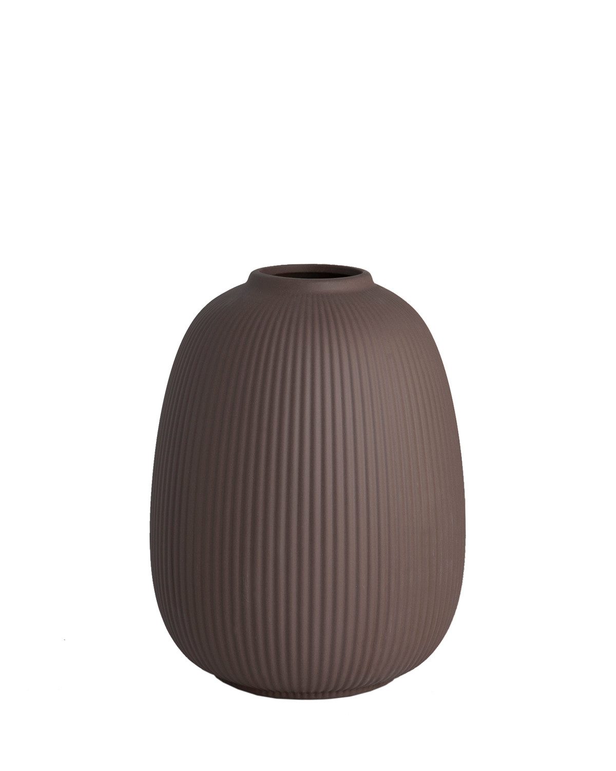 Storefactory Scandinavia Dekovase Vase ÅBY L braun, Ø19x26cm günstig online kaufen