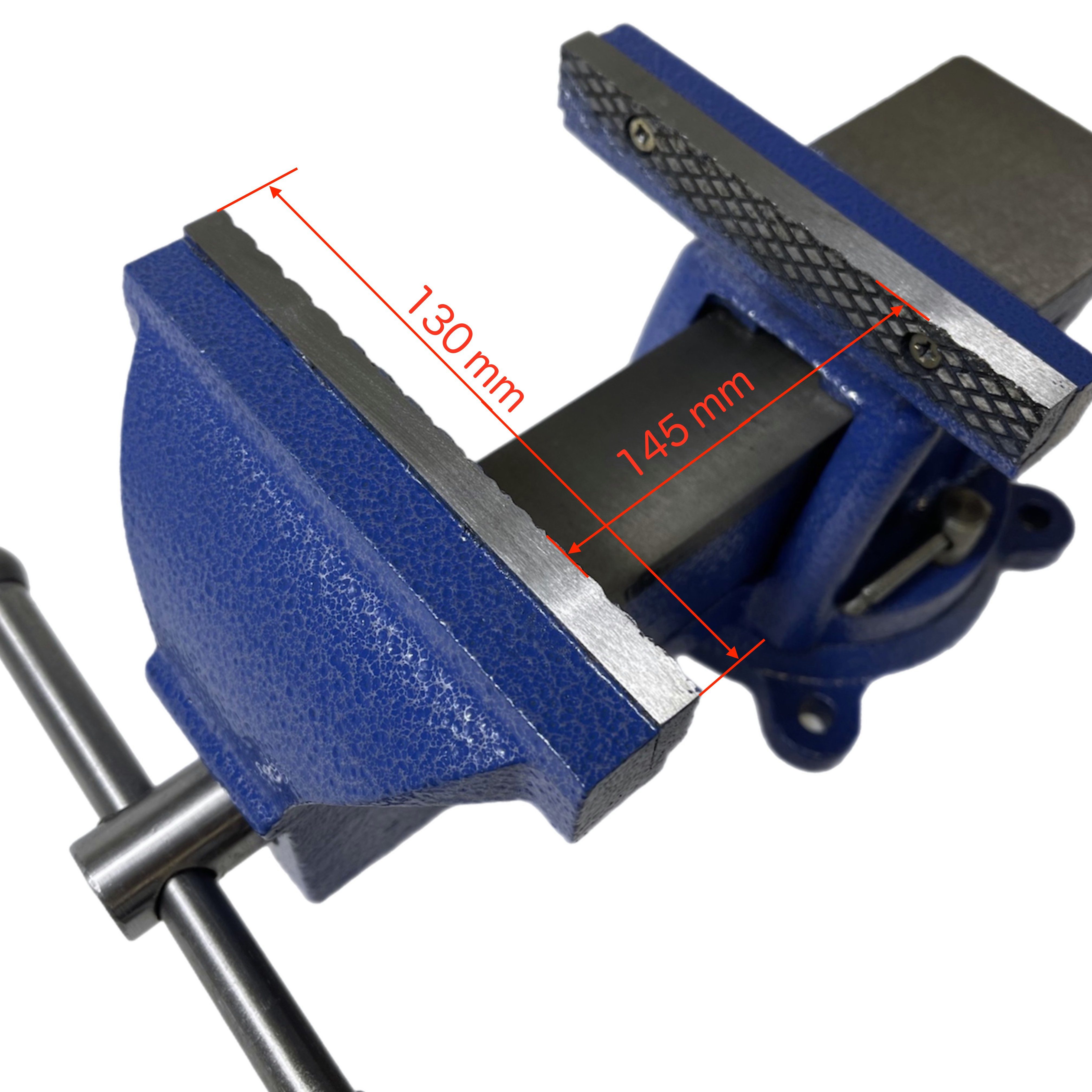 VaGo-Tools Schraubstock Schraubstock Werkbankschraubstock 125mm mit Amboss f. Werkbank drehbar