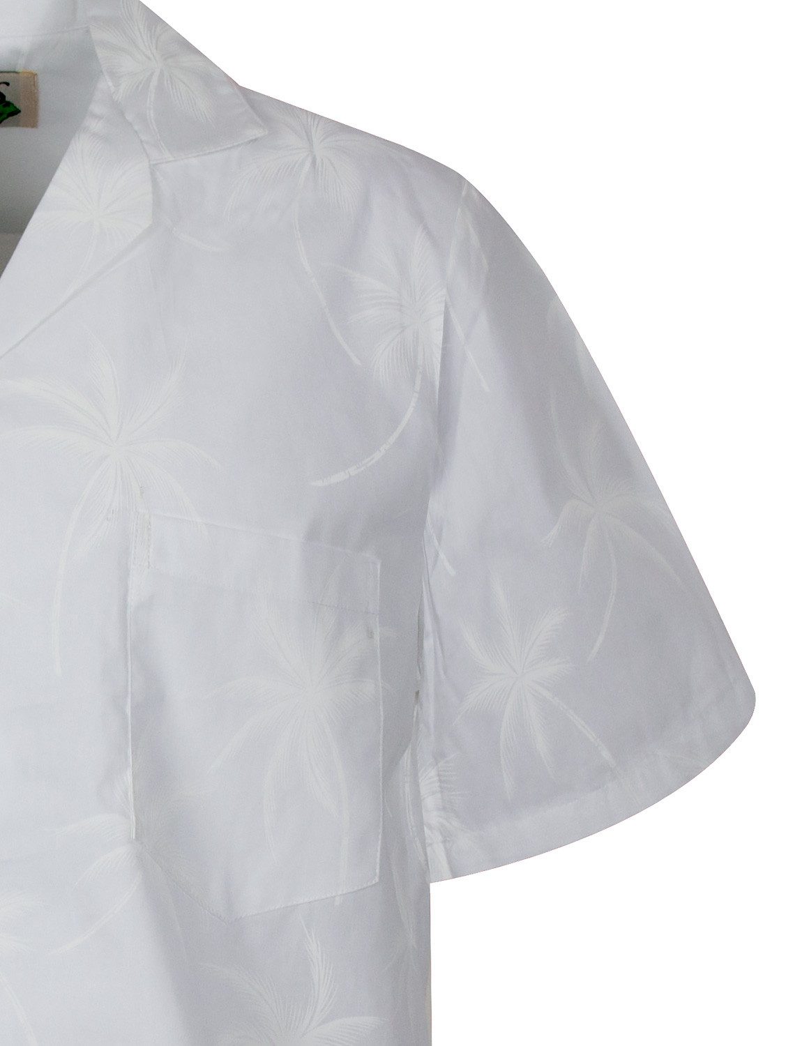 KY's Hawaiihemd "Palmshadow" Herren Kurzarm Baumwolle Kokosknöpfe Original Hawaii