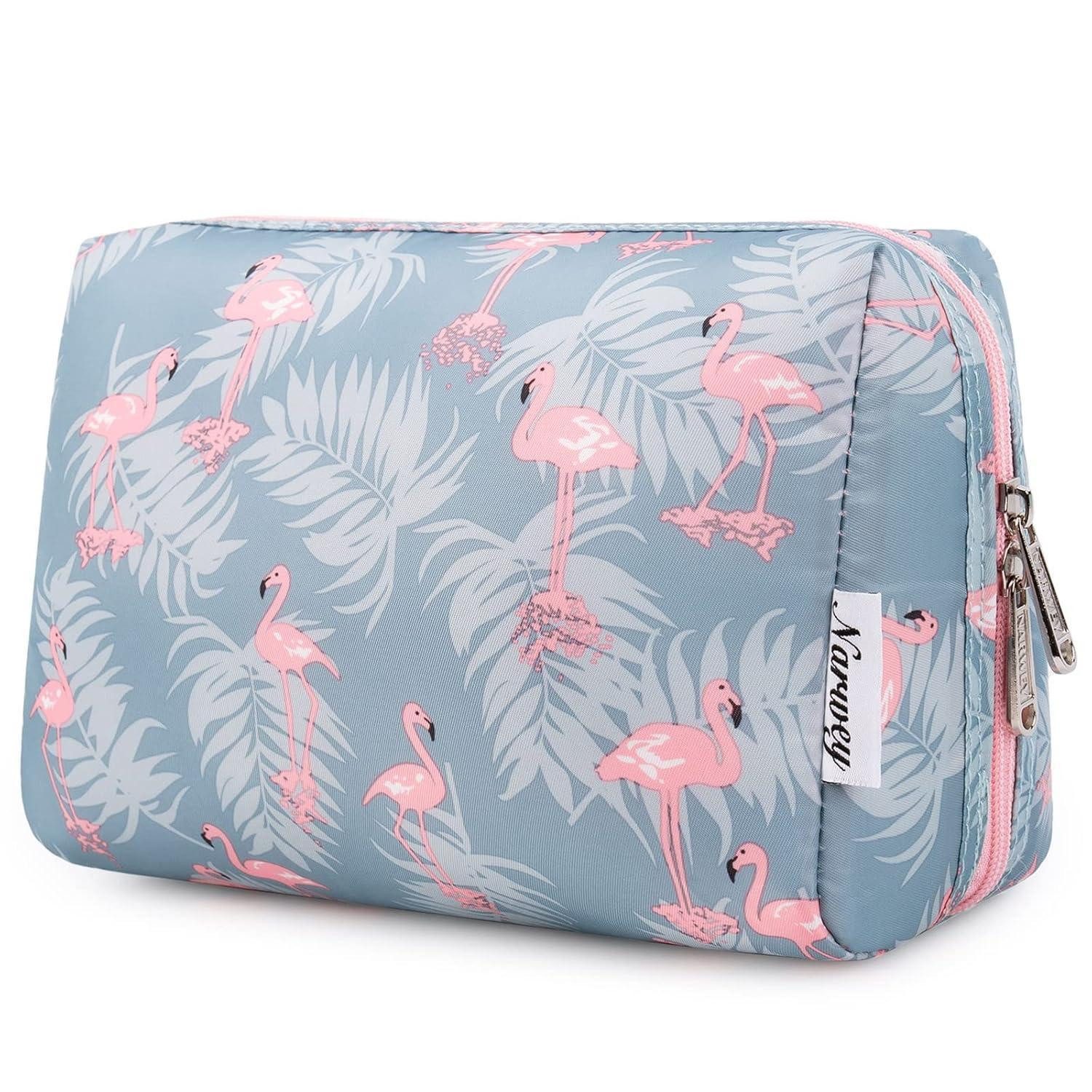 LuxusKollektion Kosmetiktasche Kosmetiktasche Schminktasche Kulturbeutel Damen Flamingo L