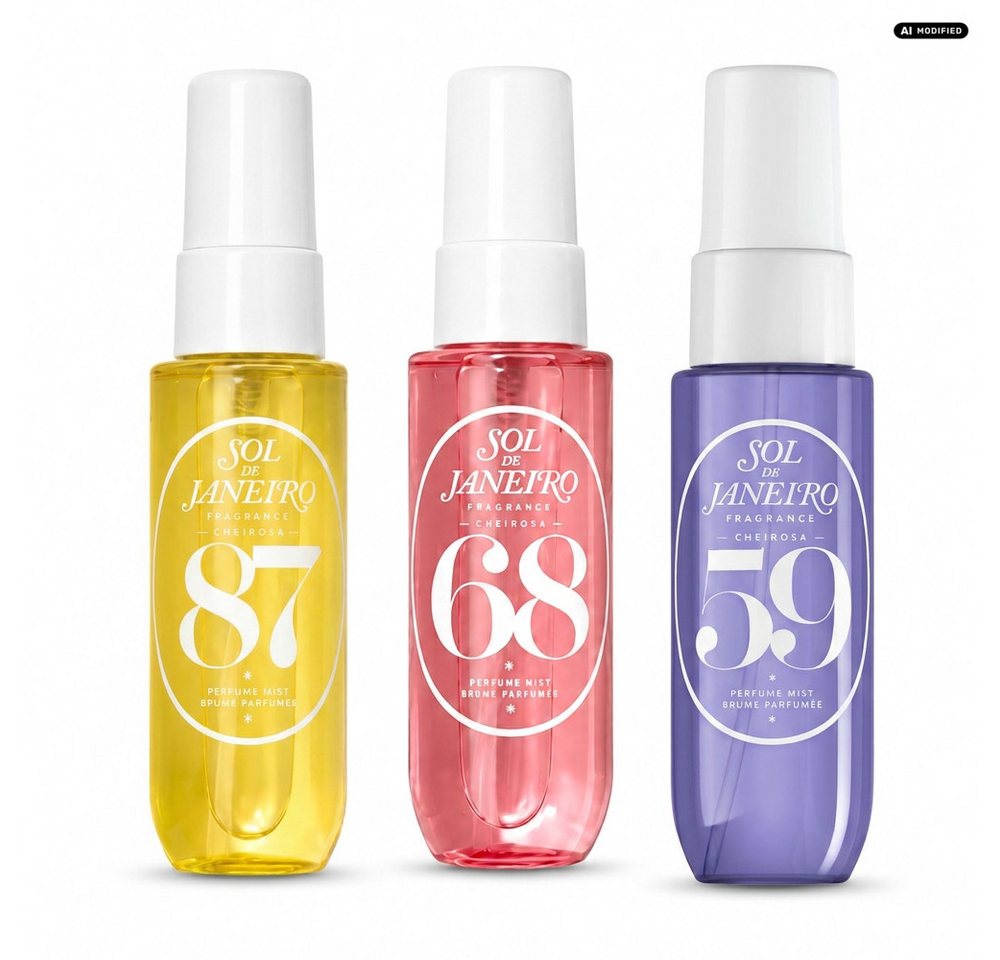 Sol de Janeiro Gesichts- und Körperspray Sol de Janeiro Cheirosa 87 68 59 Body Mist Trio Set, Drei beliebte Cheirosa Düfte in praktischer Travel Size