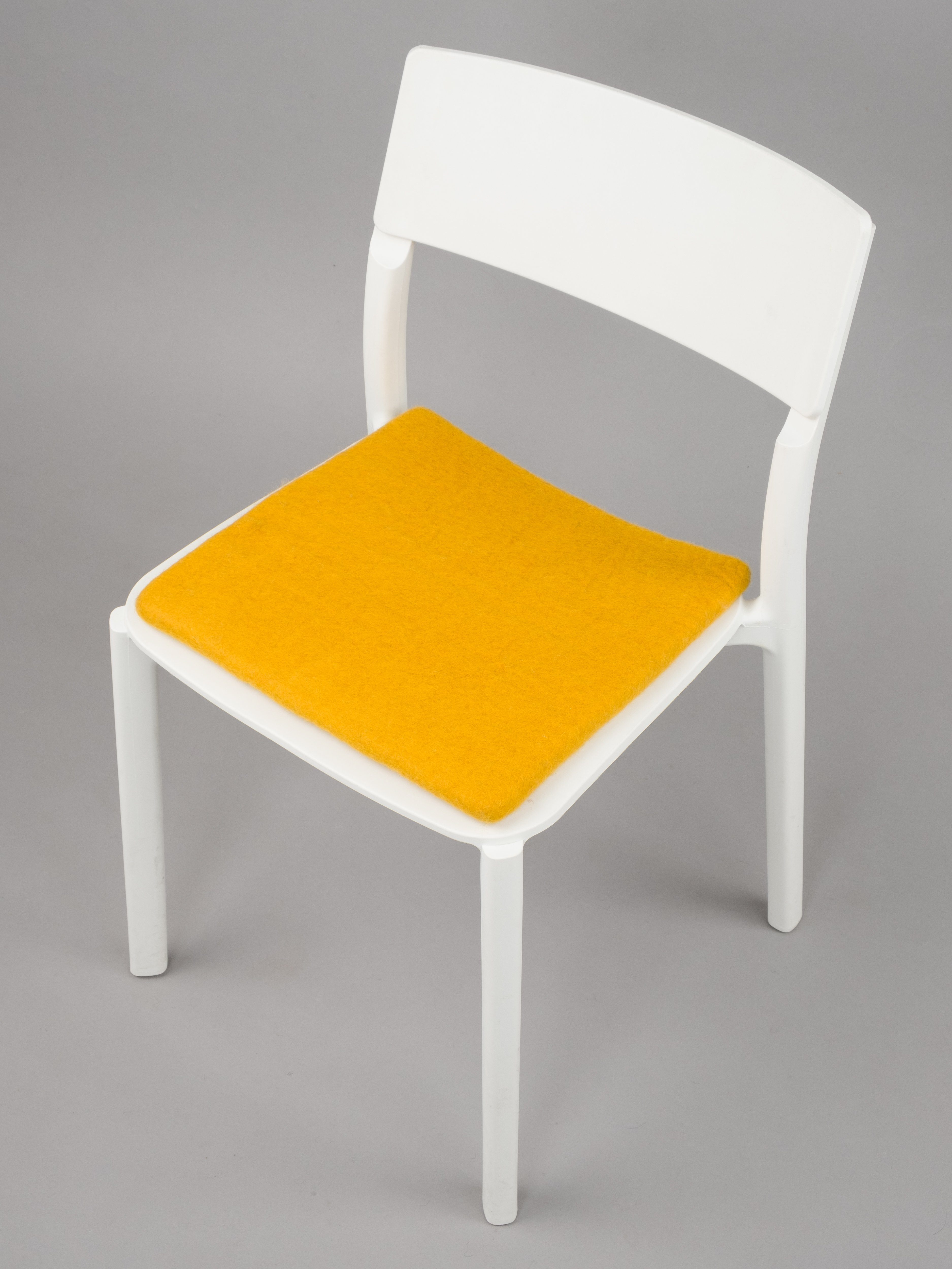 cm, Schurwolle, - x Filz 100% Klara schmutzabweisend quadratisch 36 quadratisch, reiner Sitzauflage myfelt Stuhlkissen 36