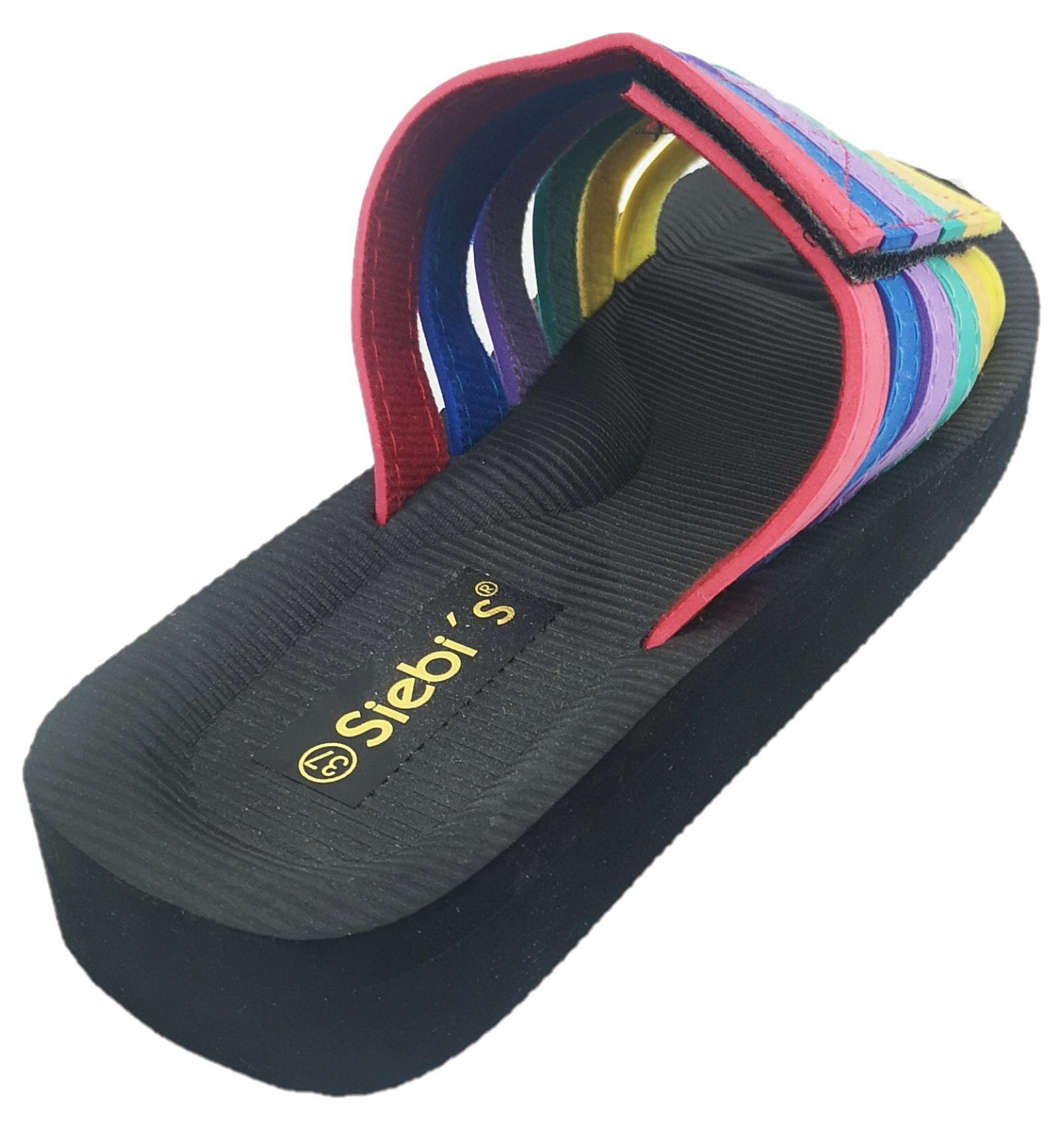 Siebi`s Siebi`s Beach multi Klett Bade- und Duschpantolette Klettverschluss günstig online kaufen