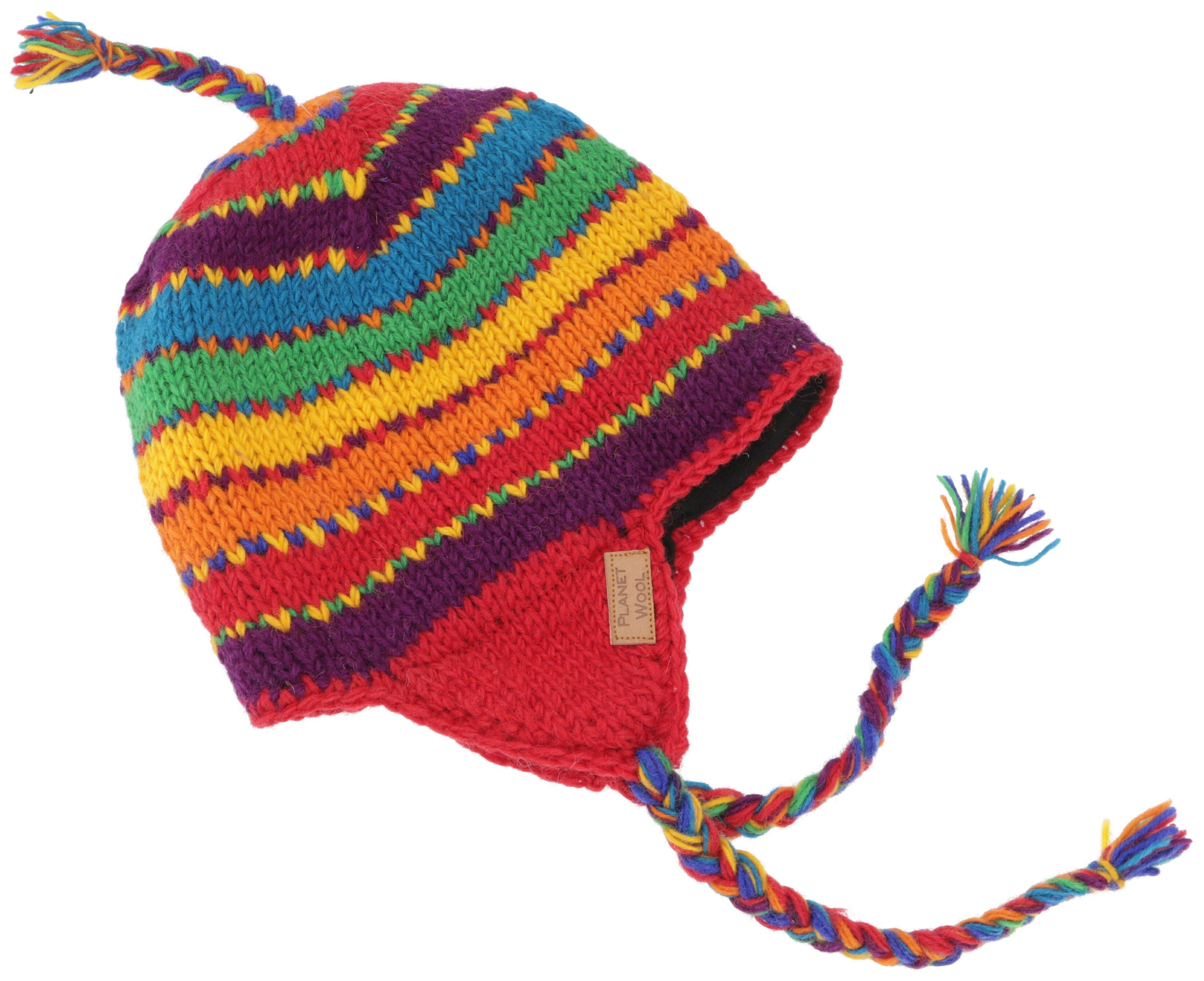 Strickmütze Wollmütze mit Ohrenklappen, Norwegermütze,..