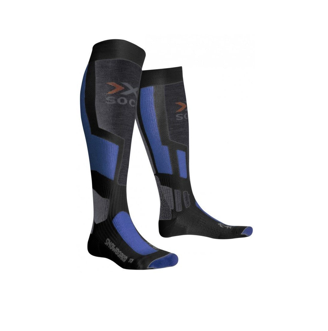 X-Socks Skisocken Snowboard anthrazit/blau Herren - 1 Paar
