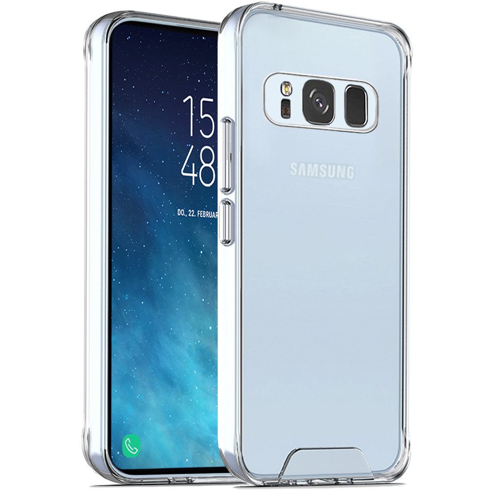FITSU Handyhülle Transparente Handyhülle für Samsung Galaxy Hülle Slim Case Schutzhülle, Hülle für Samsung Galaxy S24 Ultra, S24, S23, S22, S21, S20, S9, S8