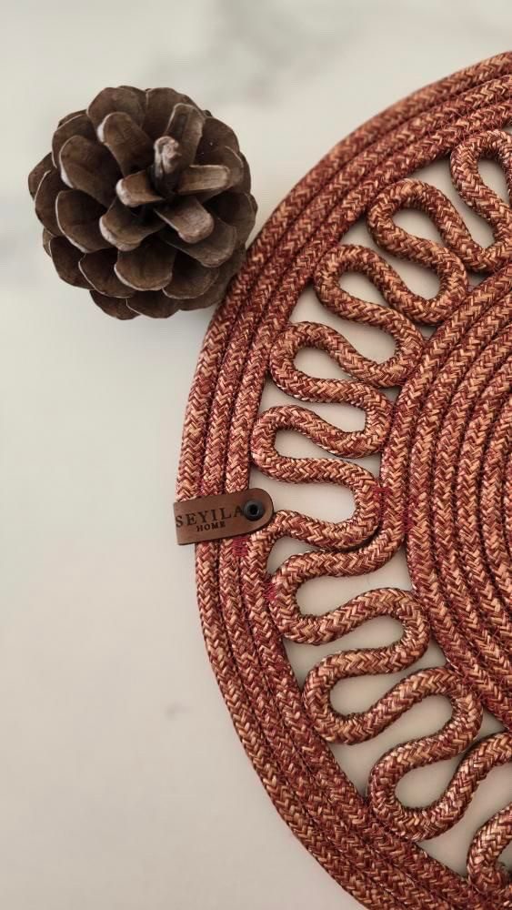 Seyila Home Platzset Hochwertige Seyila Platzsets Jute und Baumwollseil gef günstig online kaufen