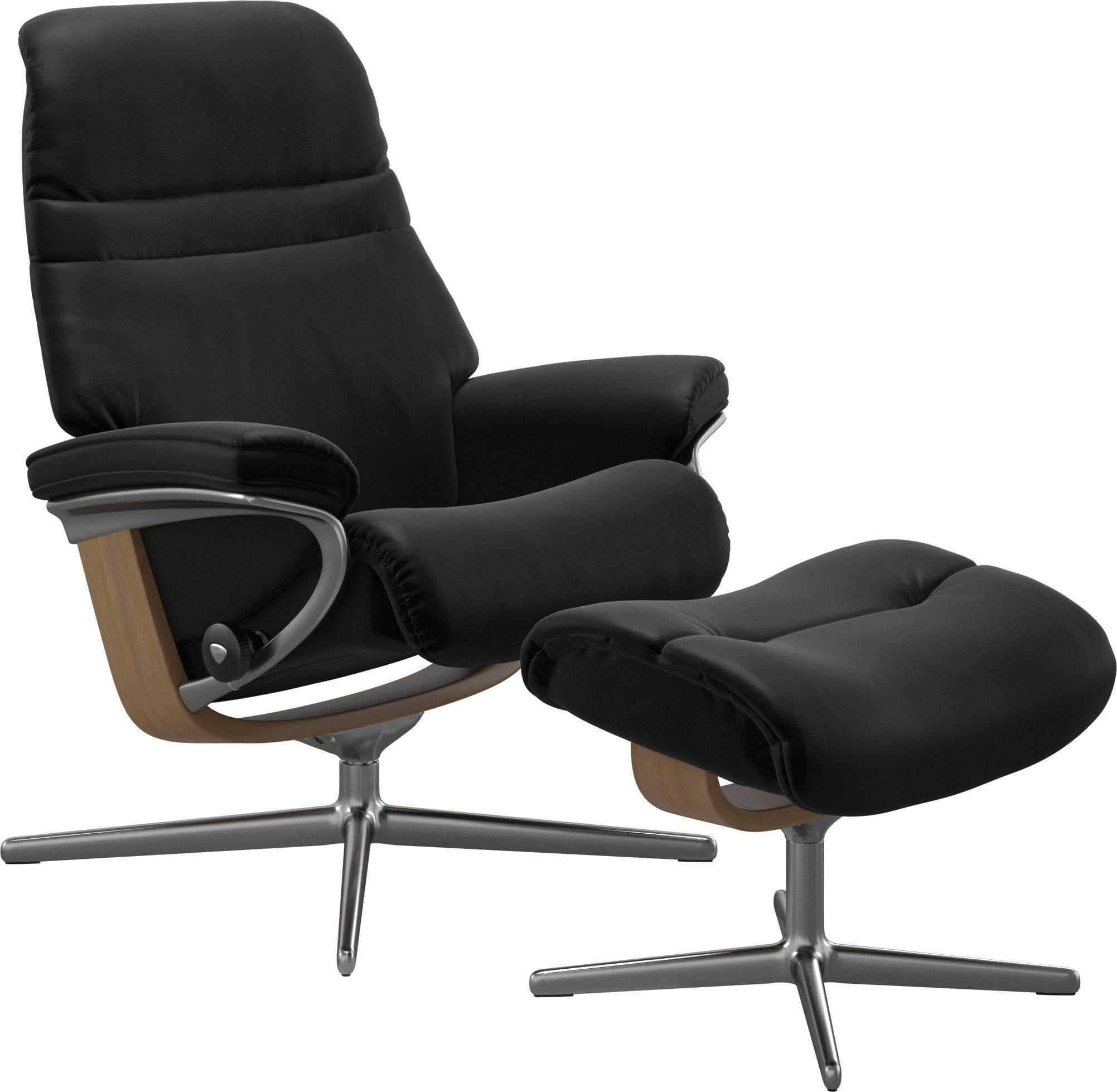 Stressless® Relaxsessel Sunrise, mit Cross Base, Größe S, M & L, Holzakzent Eiche