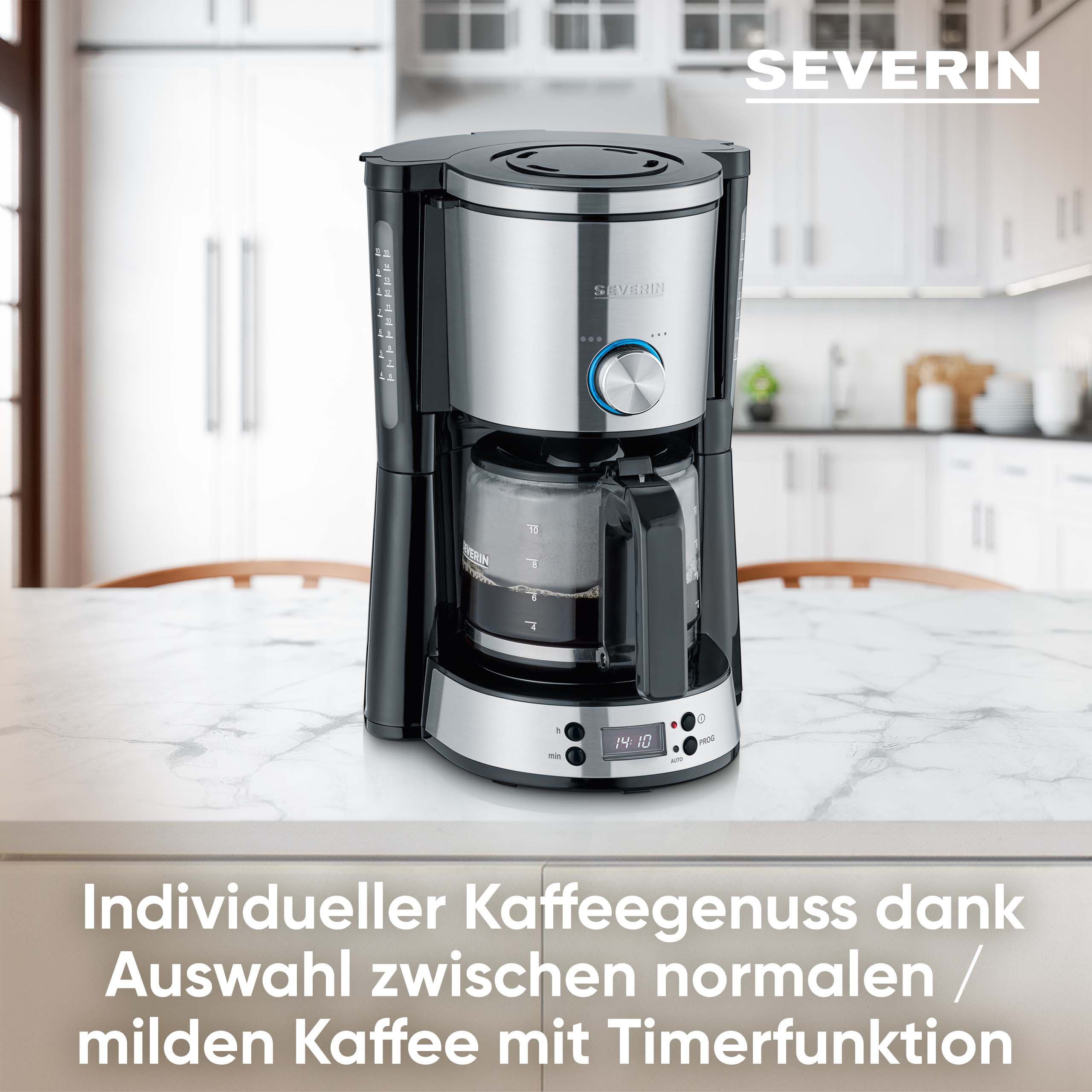 Severin Filterkaffeemaschine KA 4826, 1,25l Kaffeekanne, 1x4