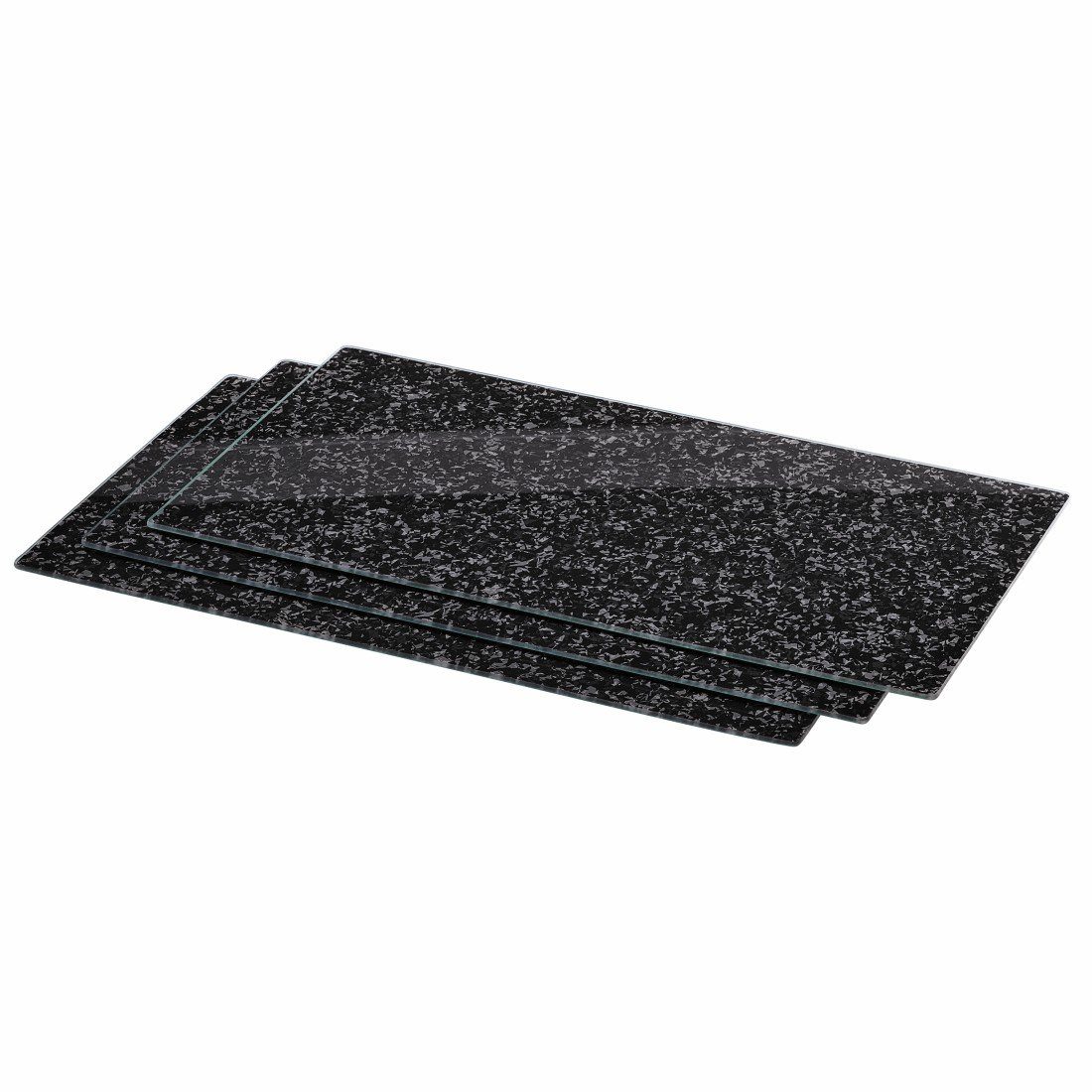 xavax glasschneideplatte 3er pack design granit 52 cm x 30 cm grau