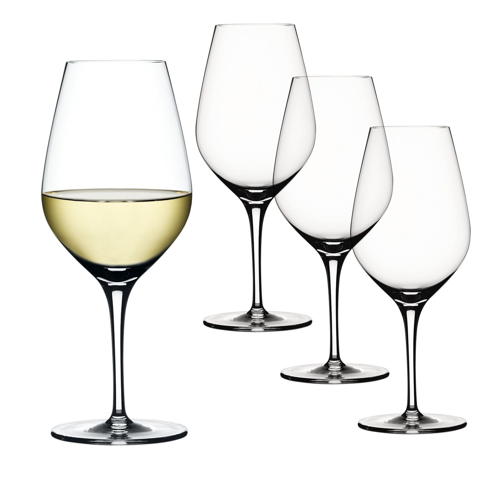 SPIEGELAU Glas Authentis Weißweinglas-Set, Kristallglas