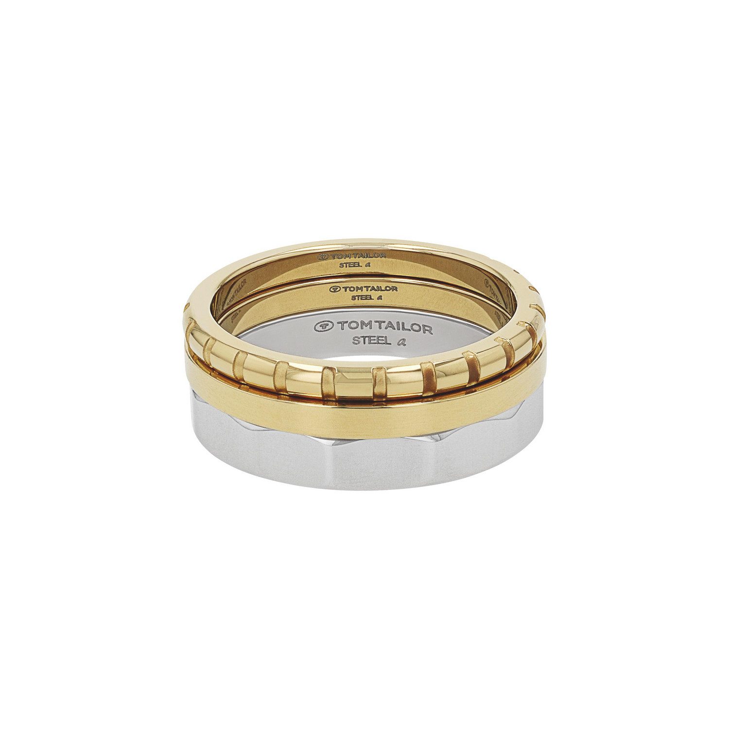 TOM TAILOR Ring-Set Multipack Schmuck Geschenk Edelstahl (Set, 3-tlg)
