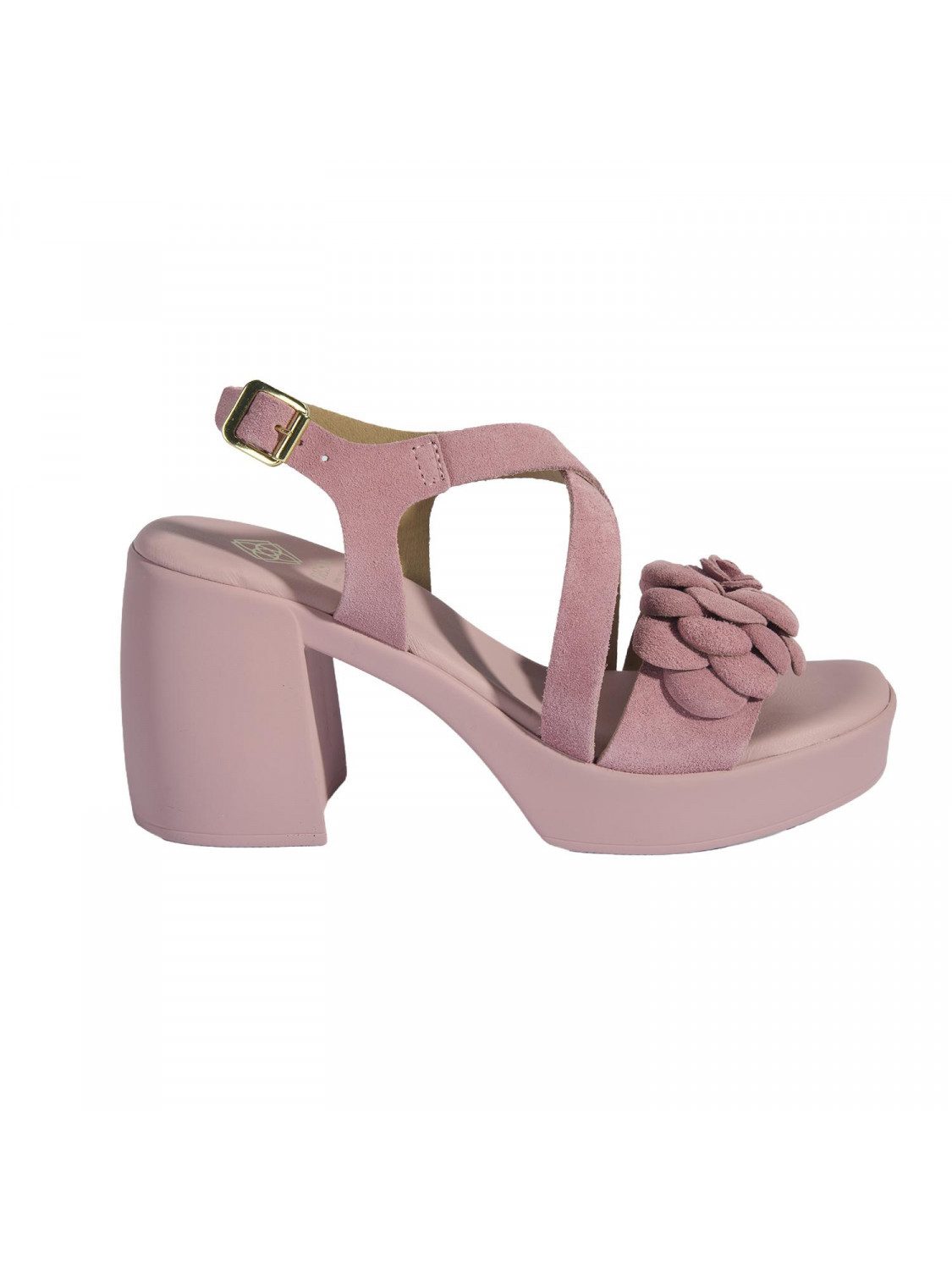 Desa Damen-Sandalen – Obermaterial aus Wildleder, Lederfutter, Plateauabsa günstig online kaufen