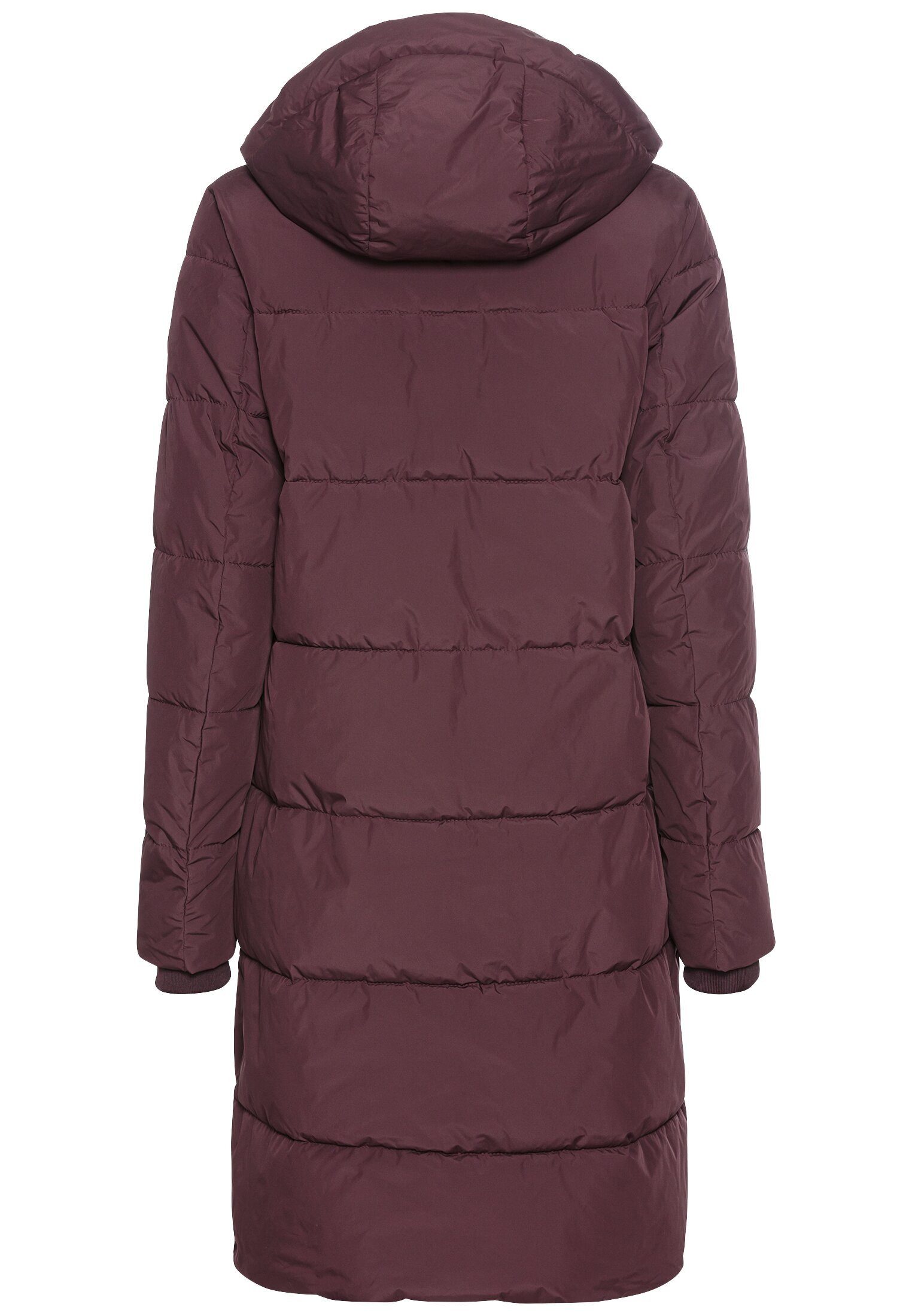 camel active Steppmantel Langer Puffermantel mit gefütterter Kapuze günstig online kaufen
