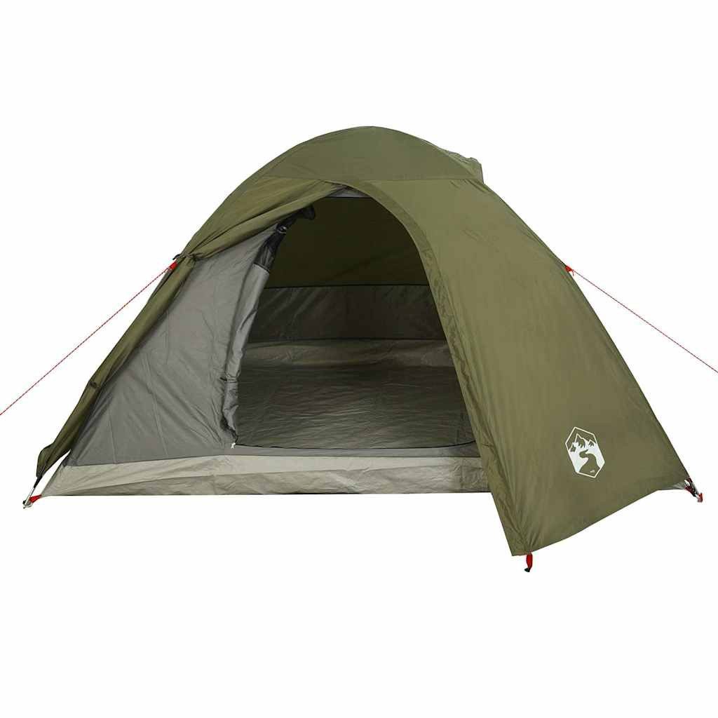 vidaXL Kuppelzelt Kuppel-Campingzelt 4 Personen Olivgrün Wasserdicht, (1 tlg)