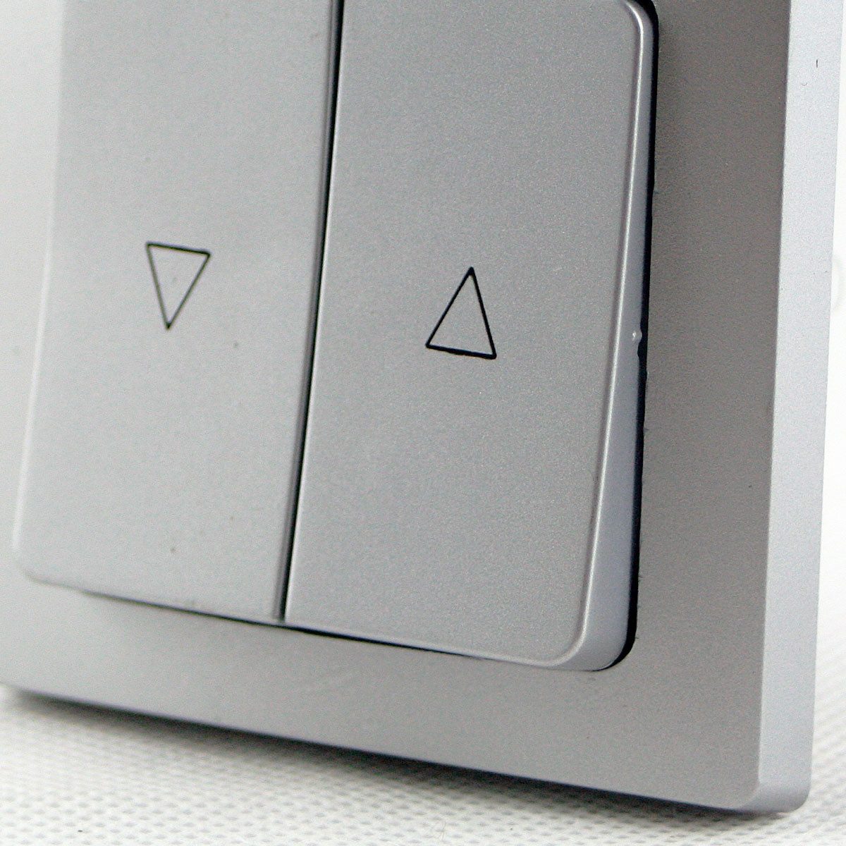 ChiliTec DELPHI JalousienSchalter / Steuerung, UP, silber Unterputzschalter