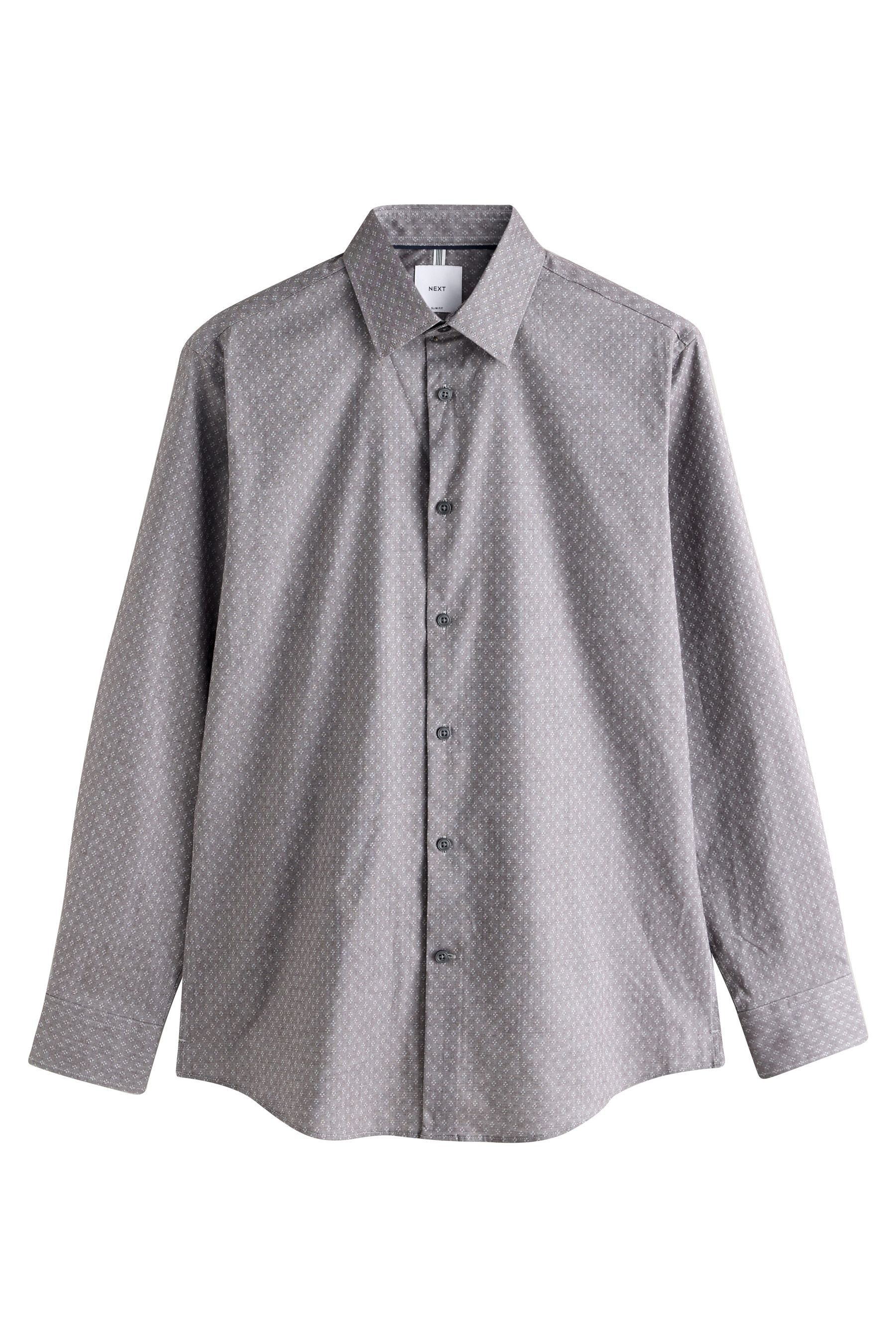 Light Grey Dobby Print