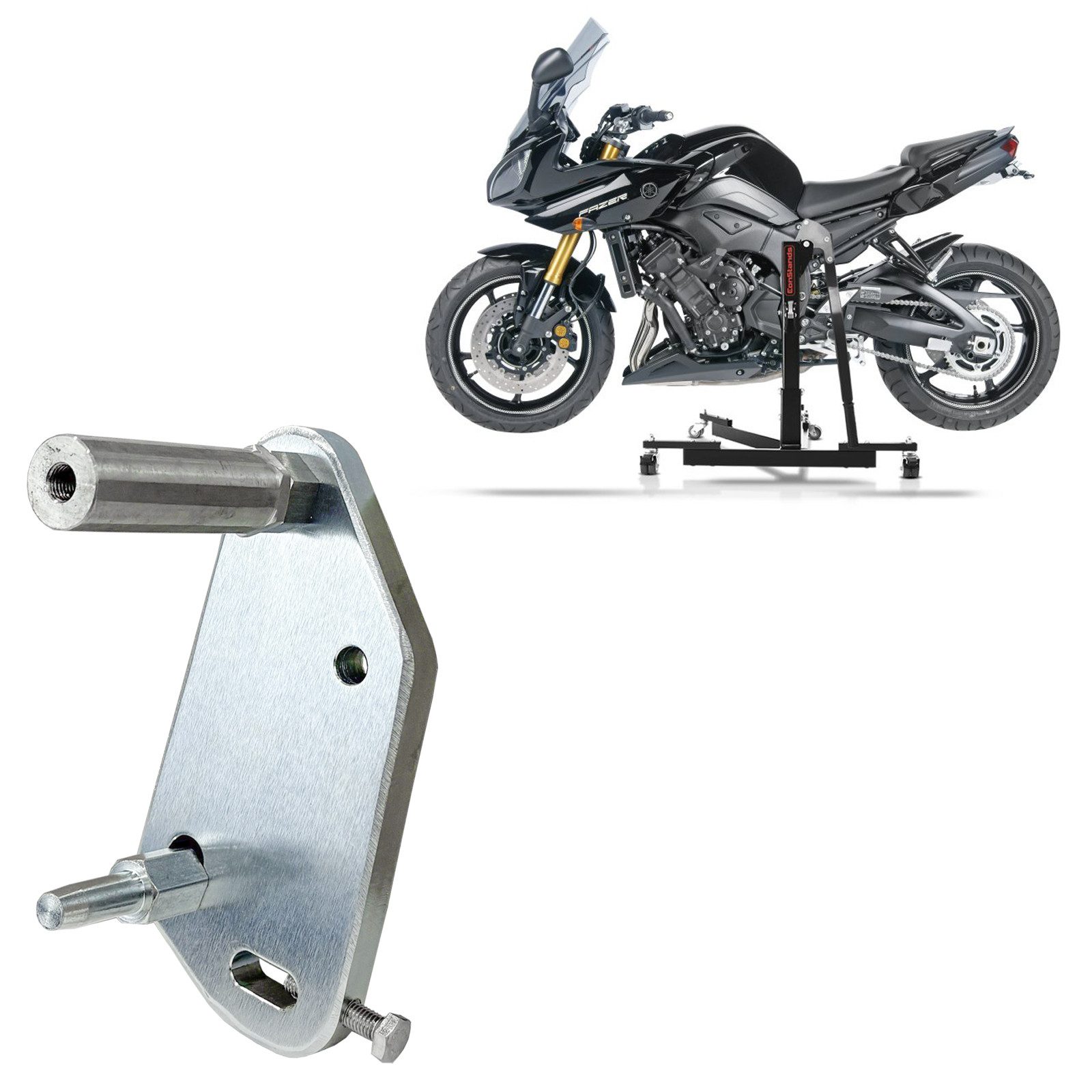 ConStands Motorradheber Adapterplatte für # Power Classic / Evo für Yamaha FZ8/ Fazer 8 (FZ8 F