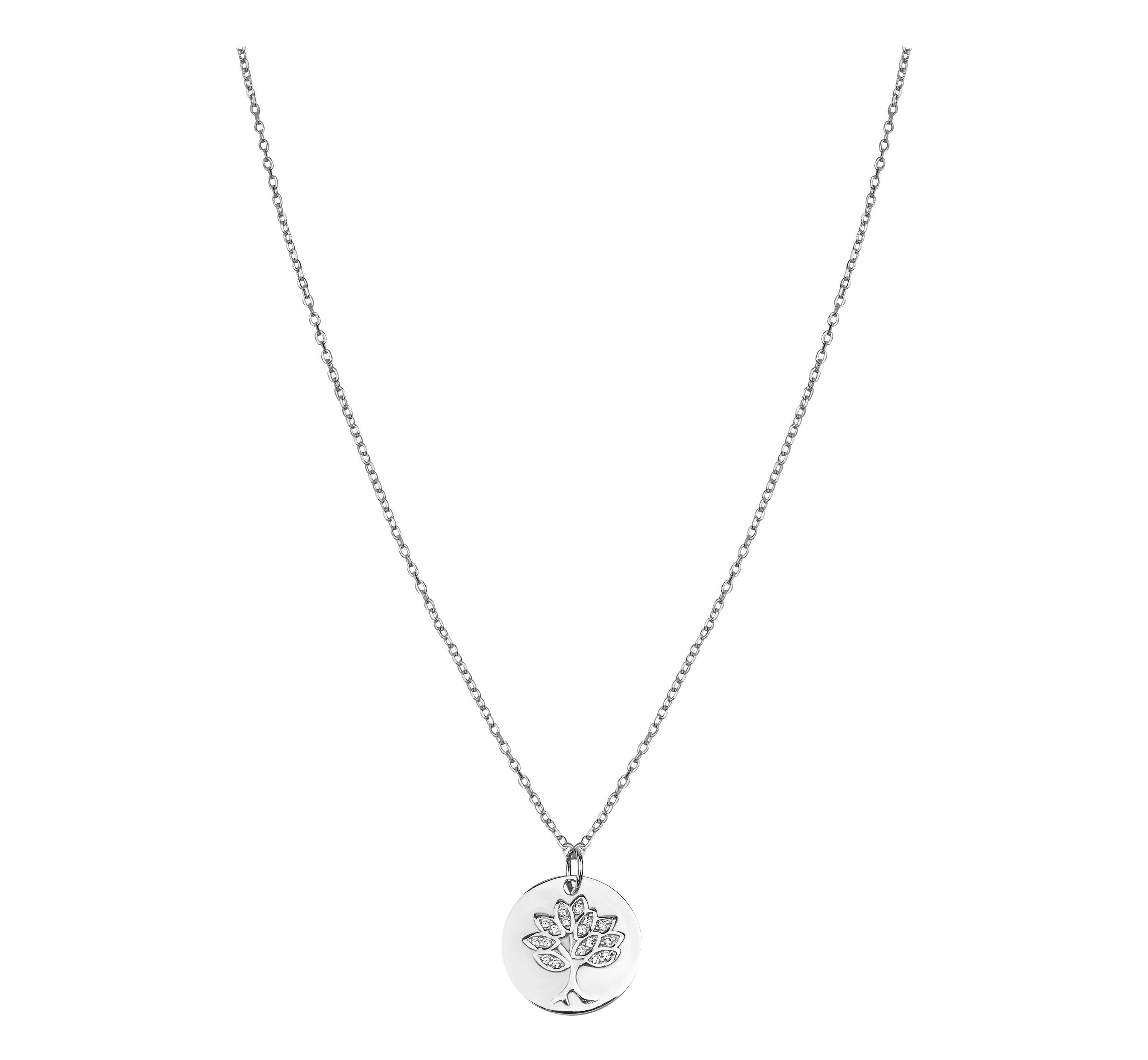 Sofia Milani Kette Mit Anhänger Kreis, 925 Silber Damen Schmuck - N0027