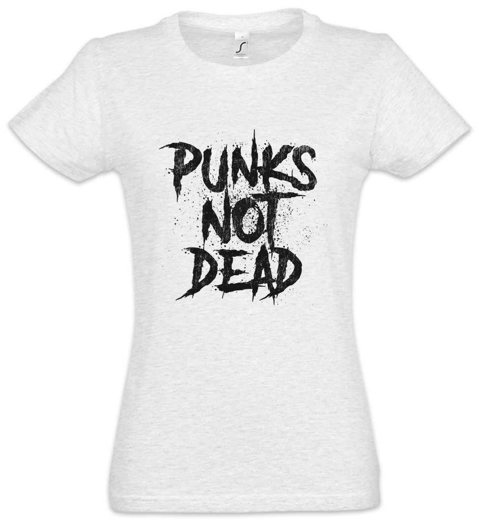 Urban Backwoods Print-Shirt Punks Not Dead I Damen T-Shirt Music DJ MC Punk Anarchy UK Rock New (1-tlg) Sid England Wave Vicious