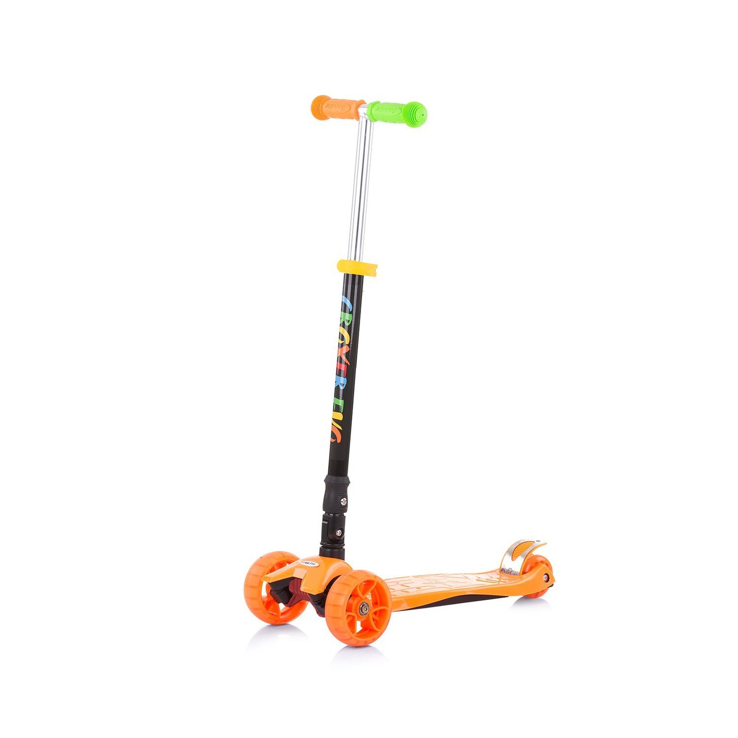 Chipolino Räder Cityroller Lenker Licht Scooter Graffiti Evo, Croxy 3 Kinderroller orange höhenverstellbar