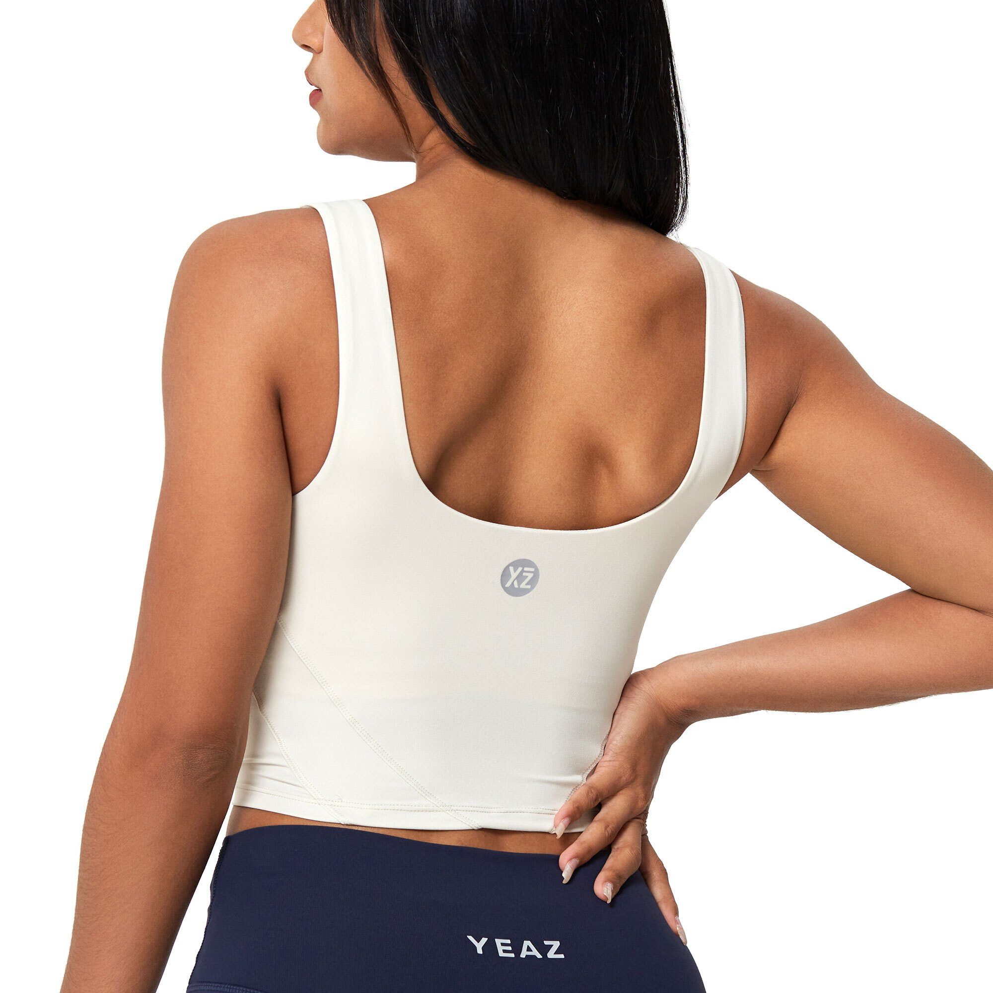 Yogatop Innovative ein TODAY top (1-tlg) YEAZ & beige Shape sportliches Materialien