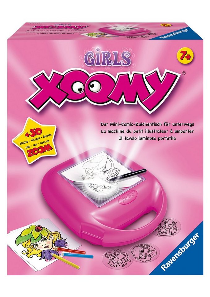 Ravensburger Malvorlage »Xoomy® Girls«, Zeichenkoffer für unterwegs