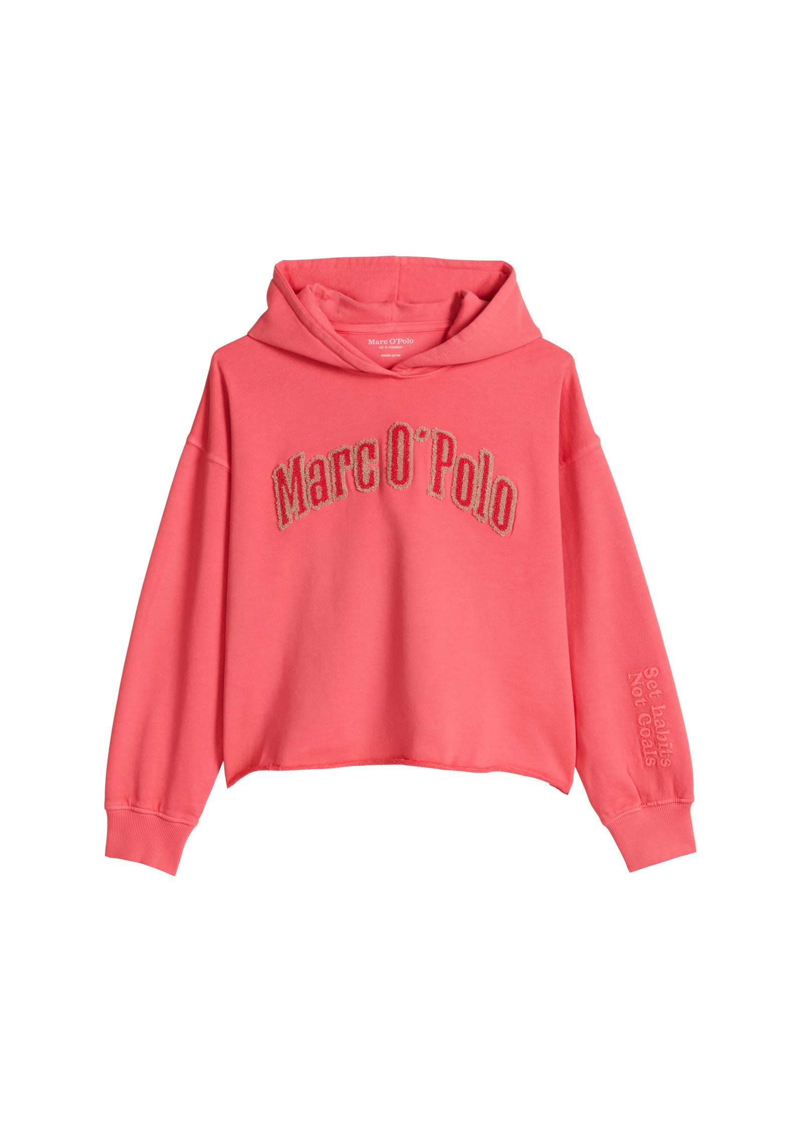 Marc O'Polo Sweatshirt mit flauschiger Logo-Applikation