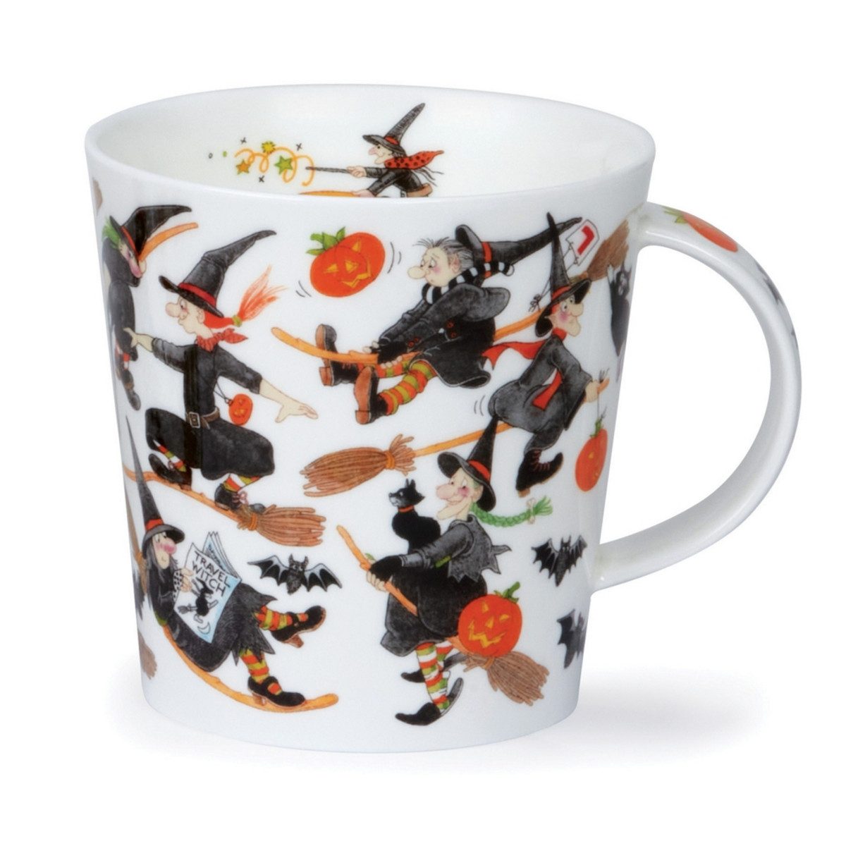 Dunoon Tasse Spellbound broomsticks Hexenbesen Cairngorm 0,48 l Fine Bone China, 1-tlg.