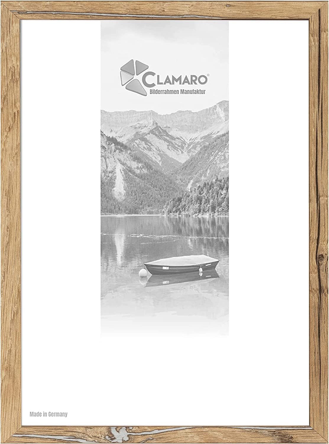 Clamaro Bilderrahmen Bilderrahmen Eiche Altholz CLAMARO Collage nach Maß FSC® Holz Modern eckig M3016 20x30 in Eiche Altholz