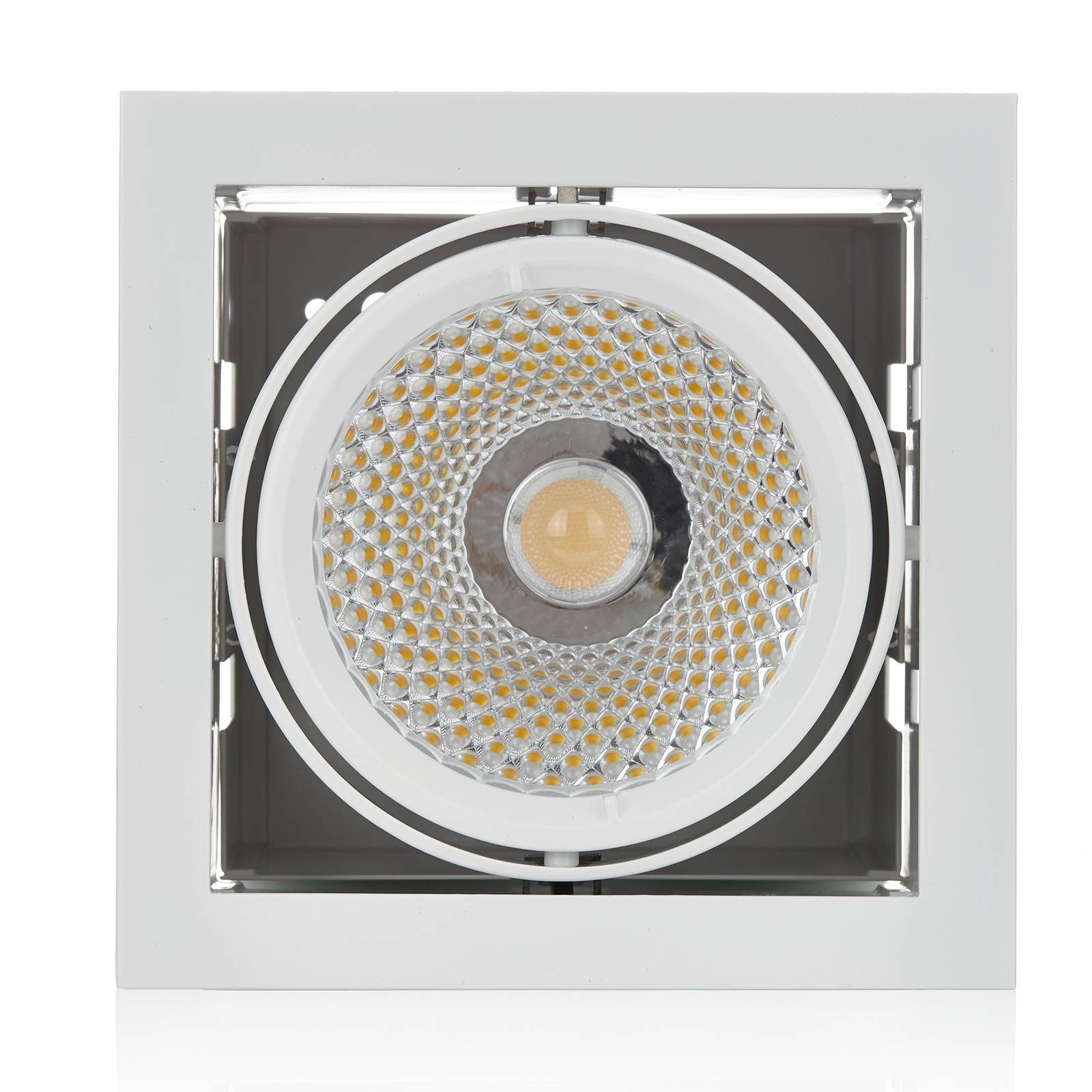 Arcchio Strahler Adin, Modern, Aluminium, Polycarbonat, weiß, inkl. Leuchtmittel